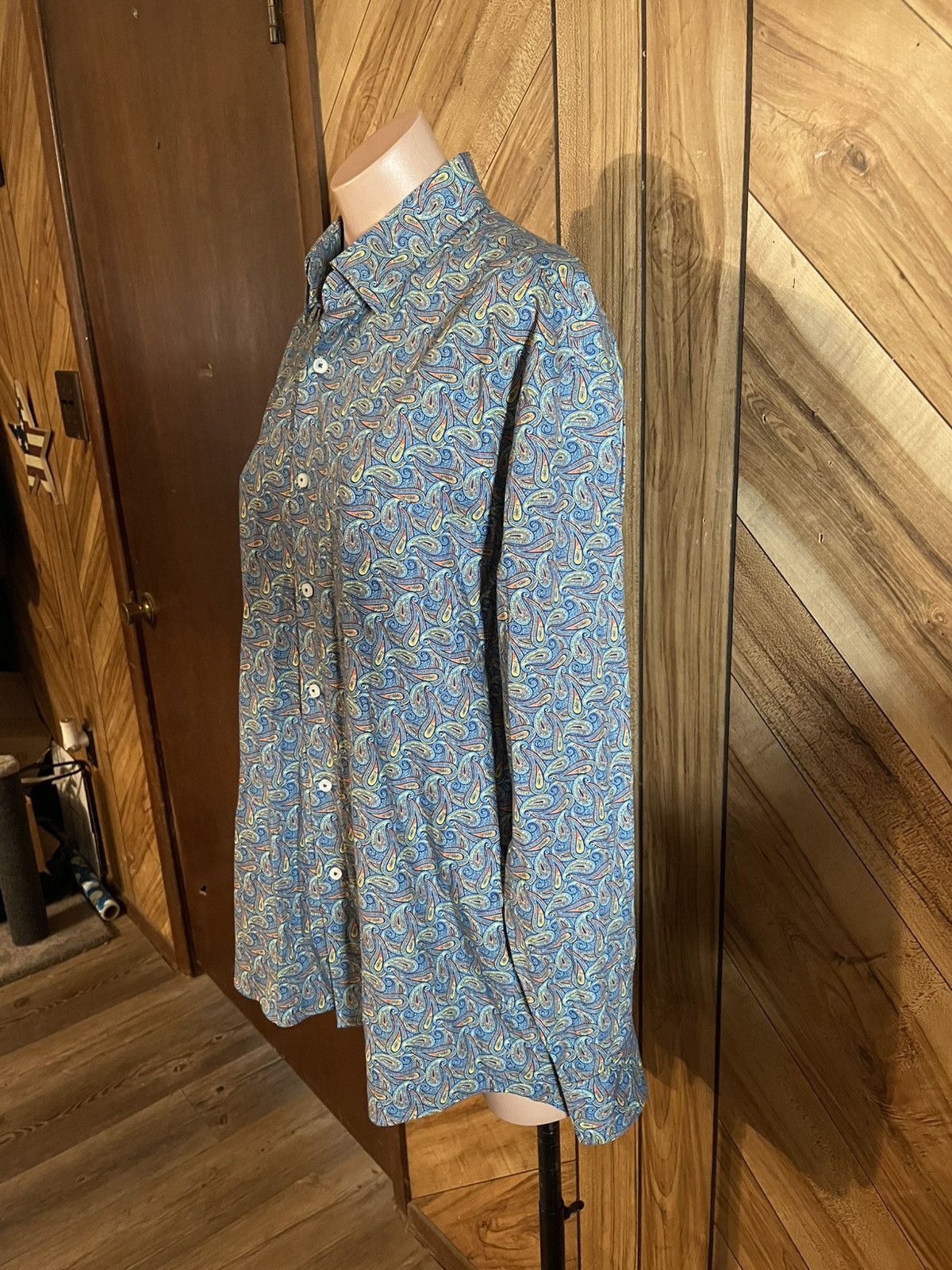 Alan Flusser Alan Flusser Medium Paisley Button Down Long Sleeve Shirt Size US M / EU 48-50 / 2 - 5 Thumbnail
