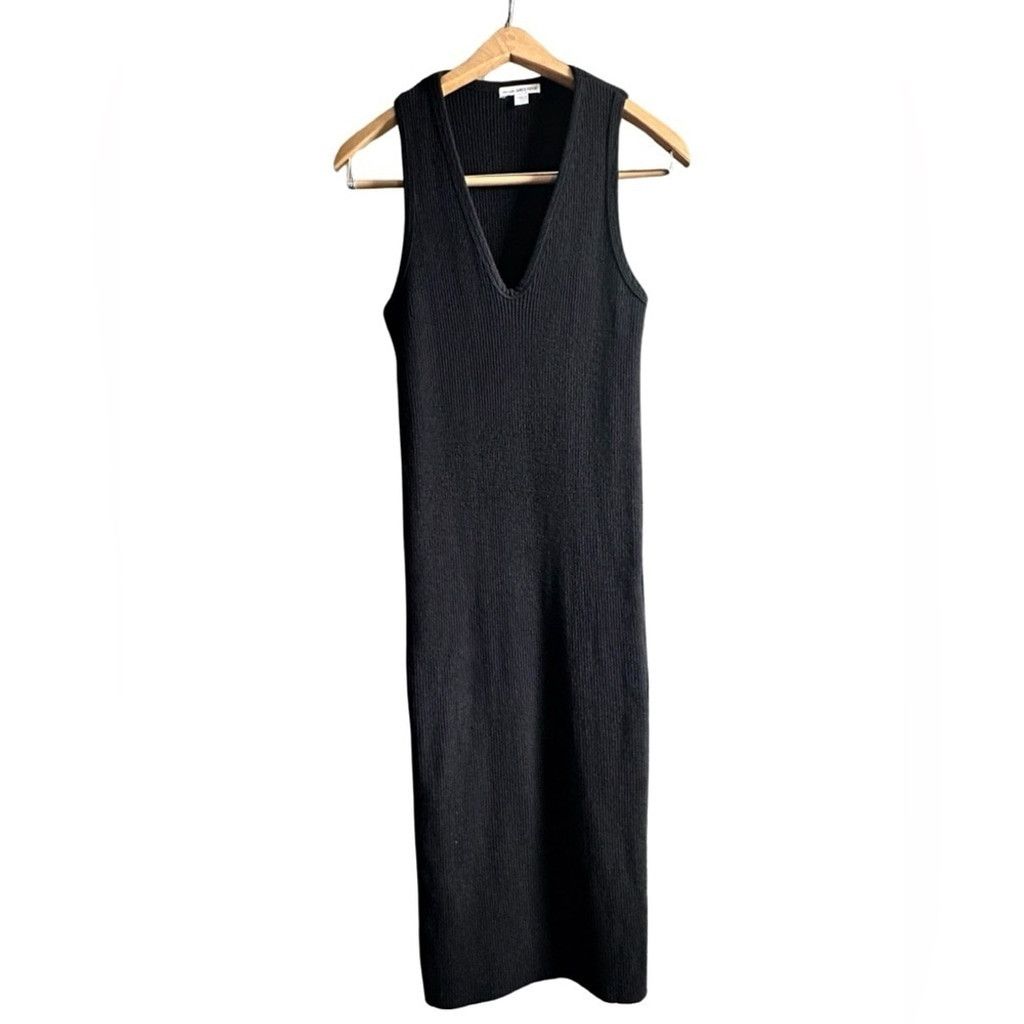 James Perse JAMES PERSE Sleeveless MIDI Tank Dress Black Women’s Size 1. Size XXS / US 00 / IT 34 - 3 Thumbnail