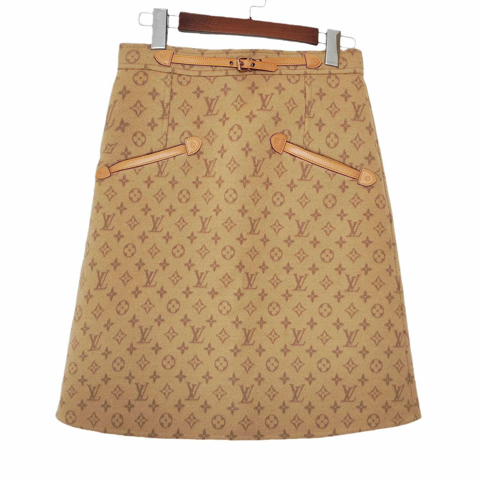 Louis Vuitton Louis Vuitton Monogram Wool Skirt Size 38 Size 26" / US 2 / IT 38 - 1 Thumbnail