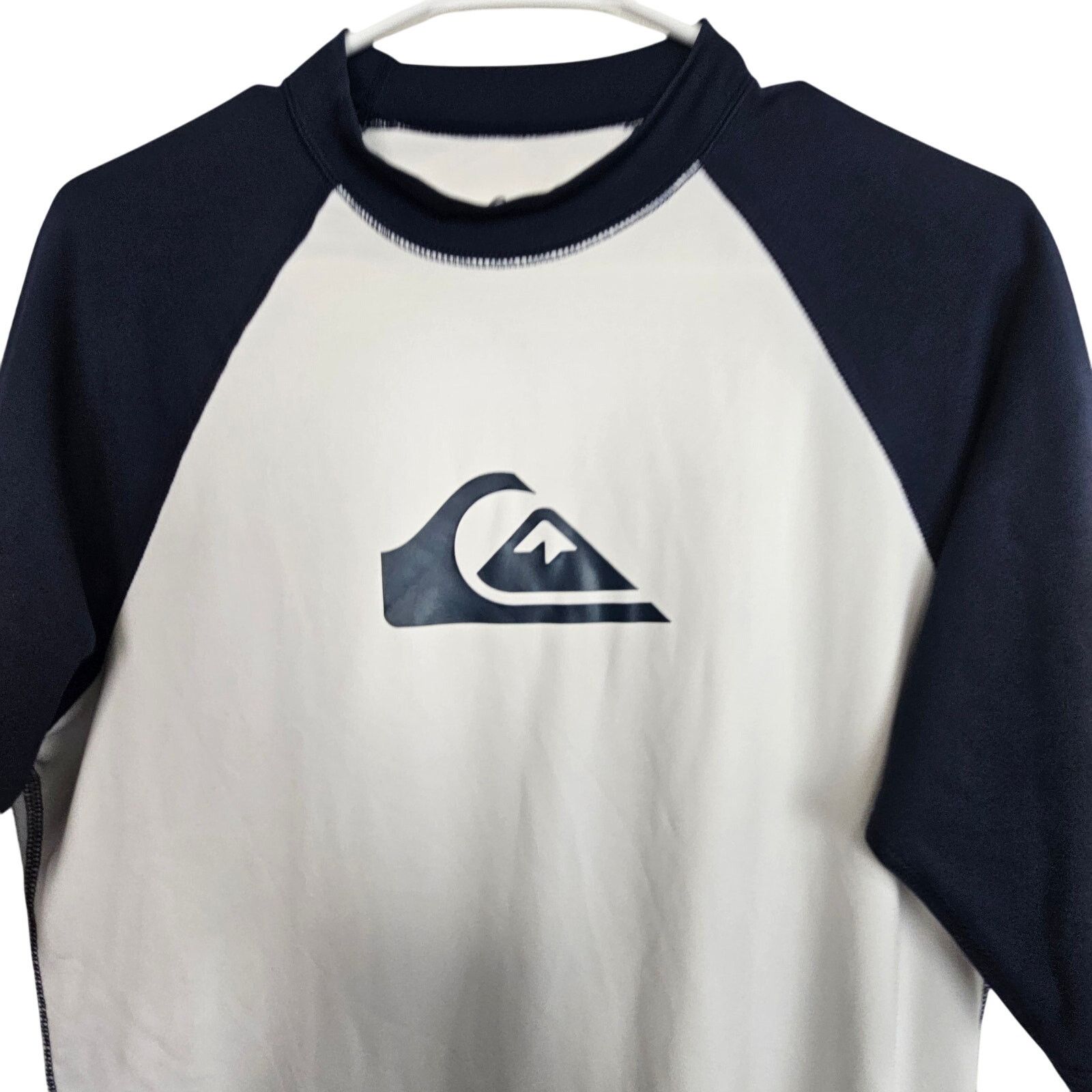 Quiksilver Quiksilver Rash Guard Navy Blue White Short Sleeve XL Size US 40 / EU 56 - 2 Thumbnail
