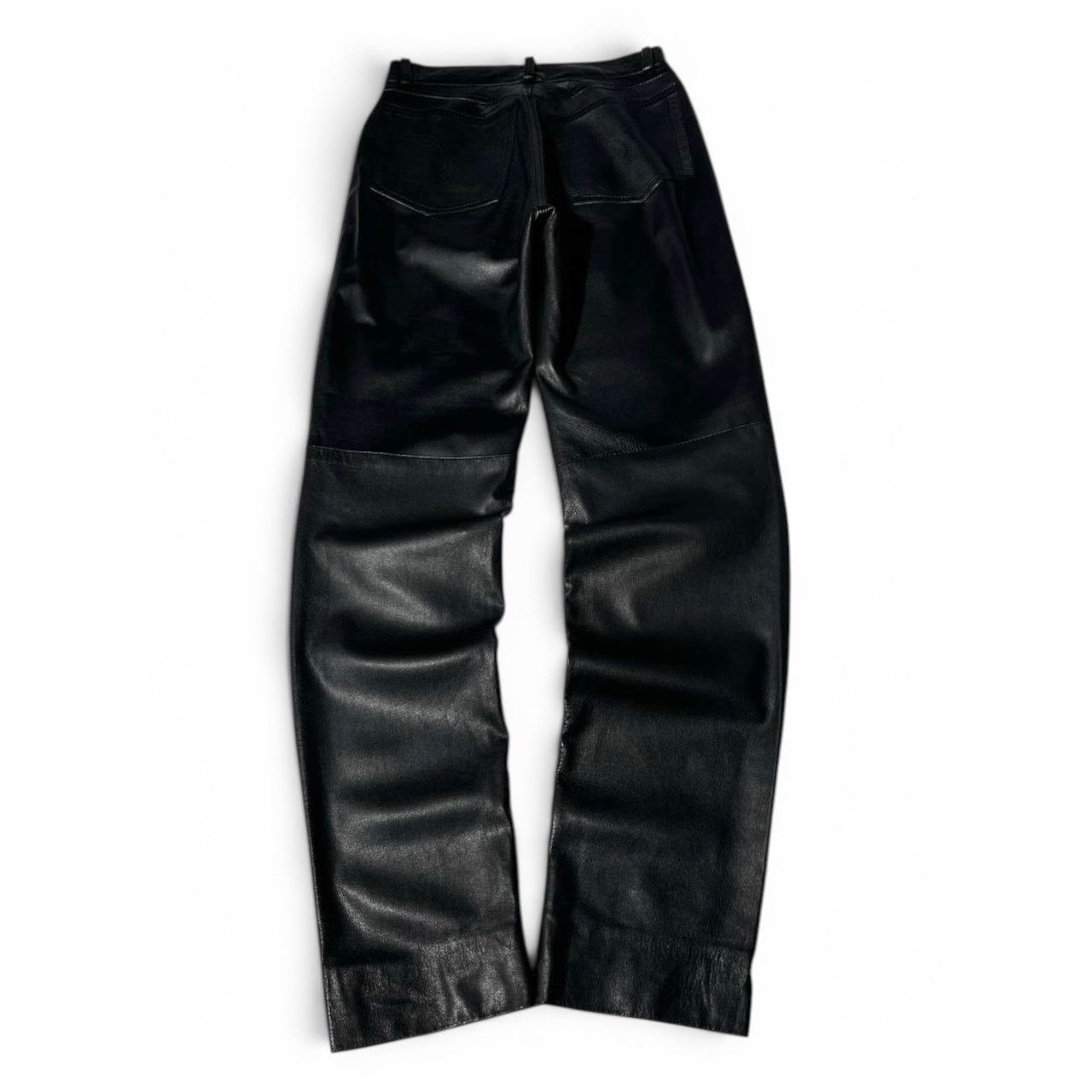 Ralph Lauren Purple Label Ralph Lauren Purple Label Rare Black Leather Pants Size 25" / US 0 / IT 36 - 2 Thumbnail