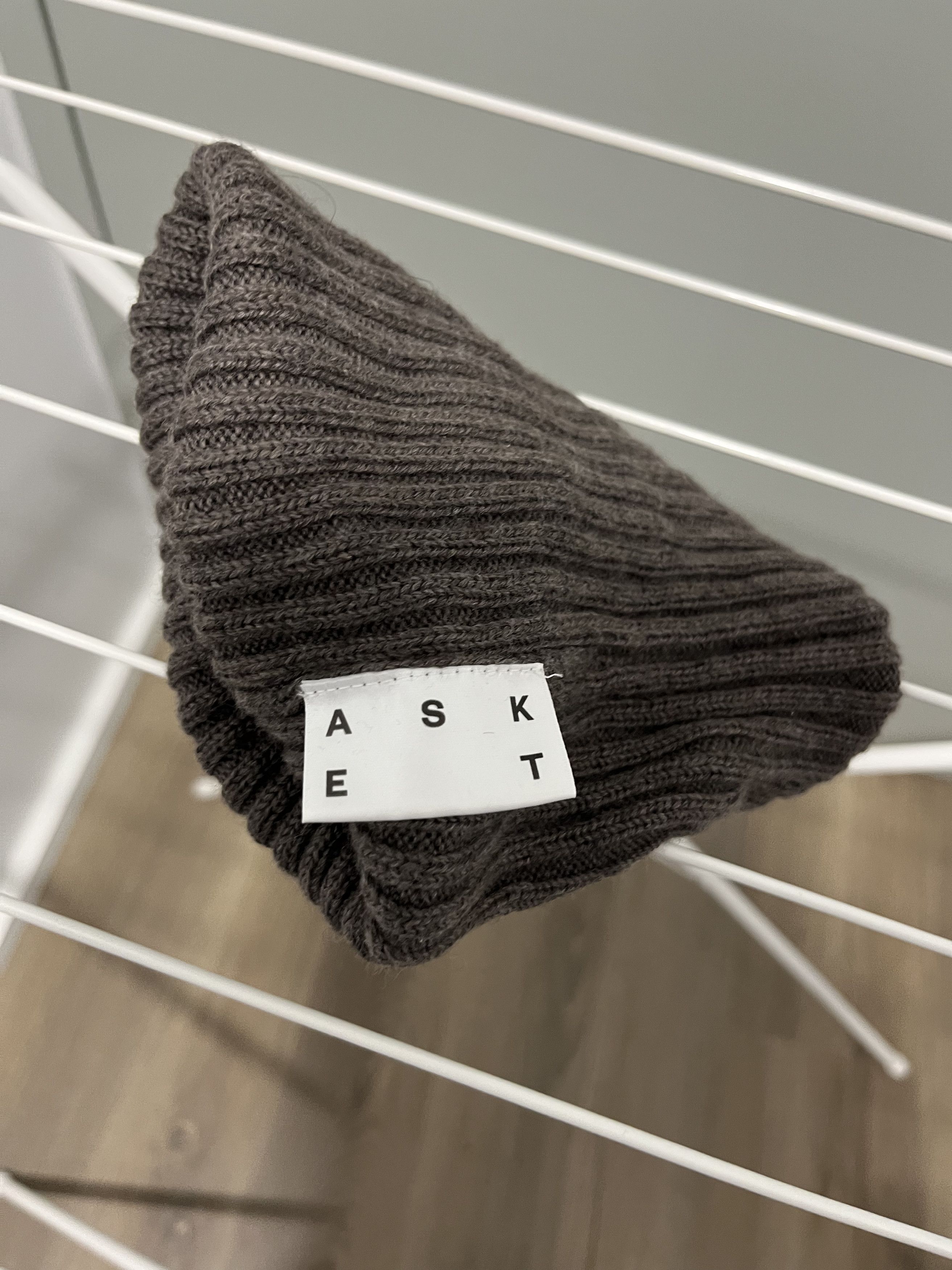 Asket Asket brown melange wool beanie Size ONE SIZE - 2 Thumbnail