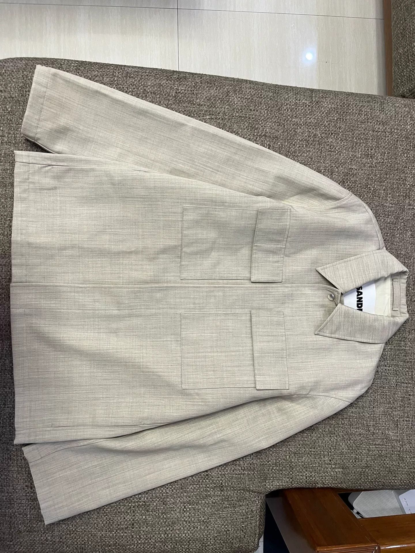 Jil Sander Jil Sander Wool Jacket with Big Pockets Size US L / EU 52-54 / 3 - 1 Thumbnail