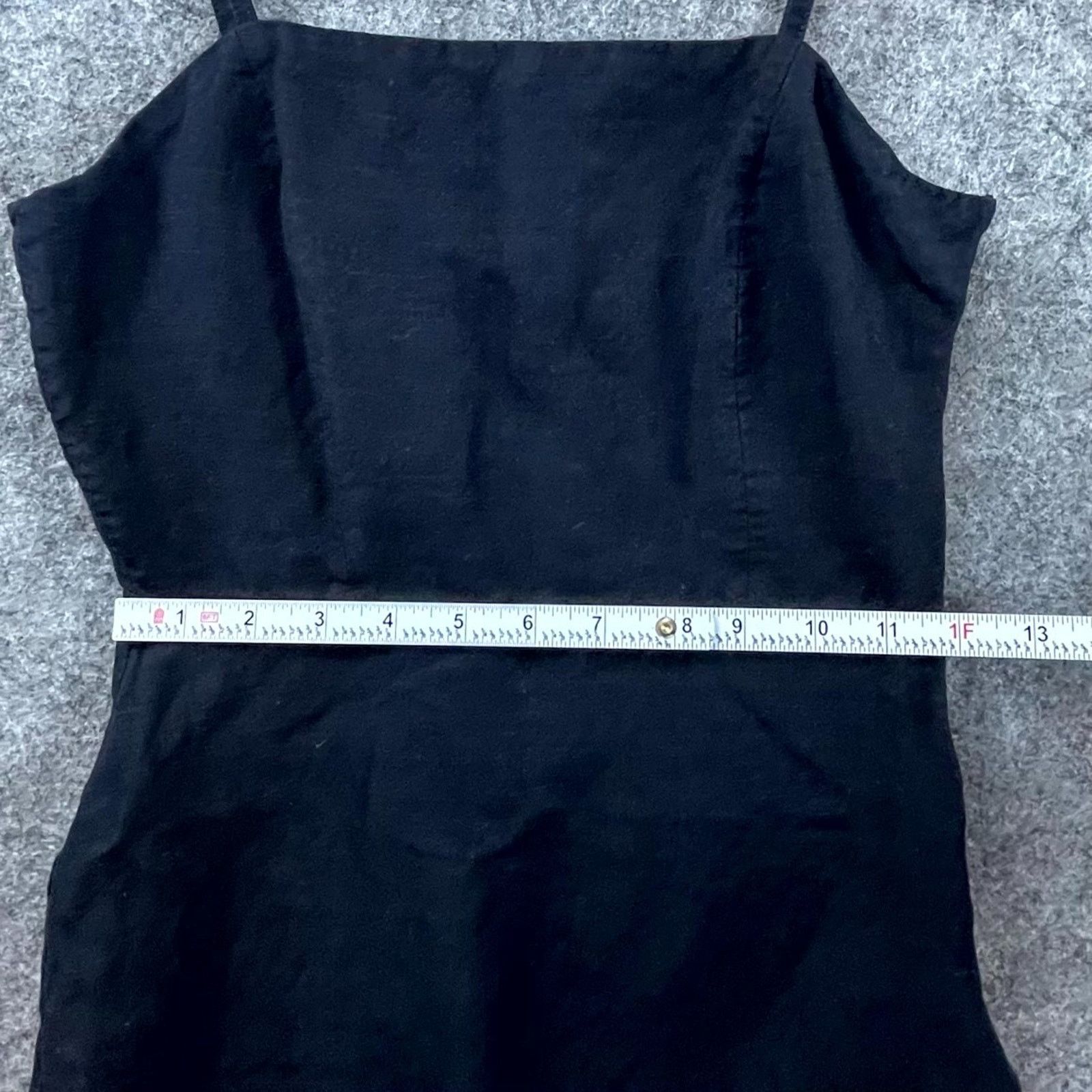 & Other Stories & Other Stories Mini Dress Womens 0 Black Linen LBD Summery Size XS / US 0-2 / IT 36-38 - 3 Thumbnail