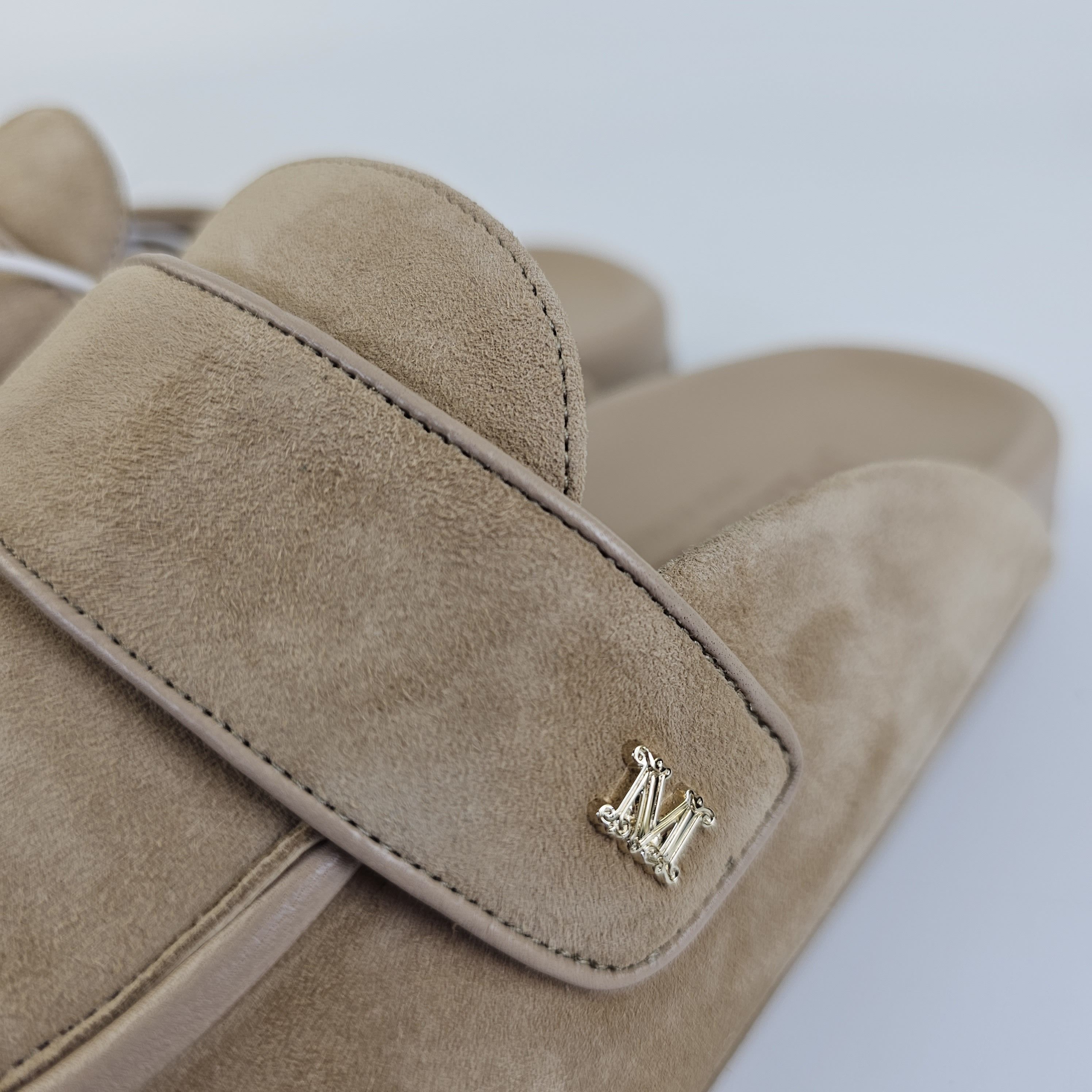 Max Mara Max Mara Beige Suede Manly Mules New FW24 Size US 9 / IT 39 - 4 Thumbnail