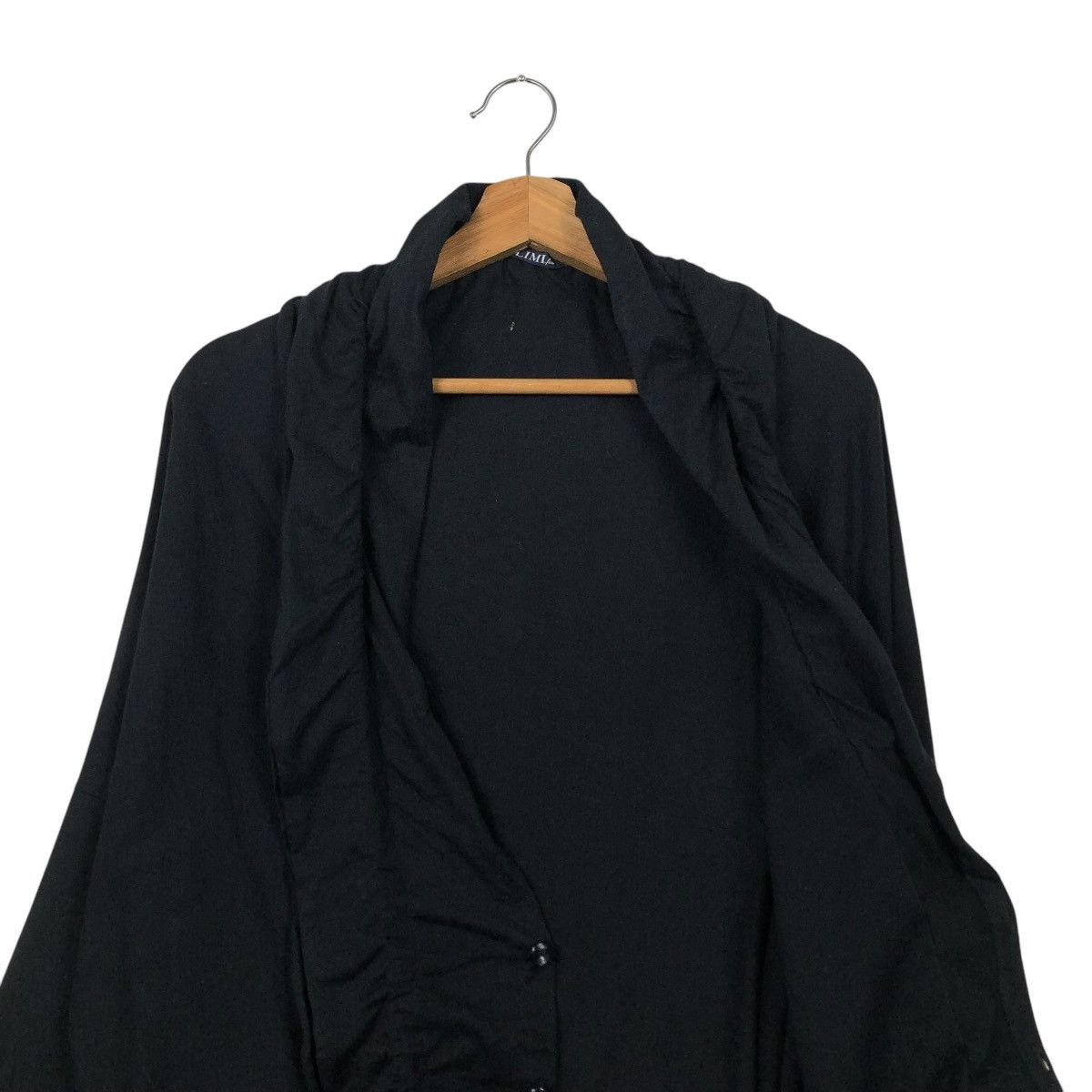 Limi Feu 🔥RICH BLACK LIMI FEU YOHJI YAMAMOTO LONG JACKET Size S / US 4 / IT 40 - 14 Thumbnail