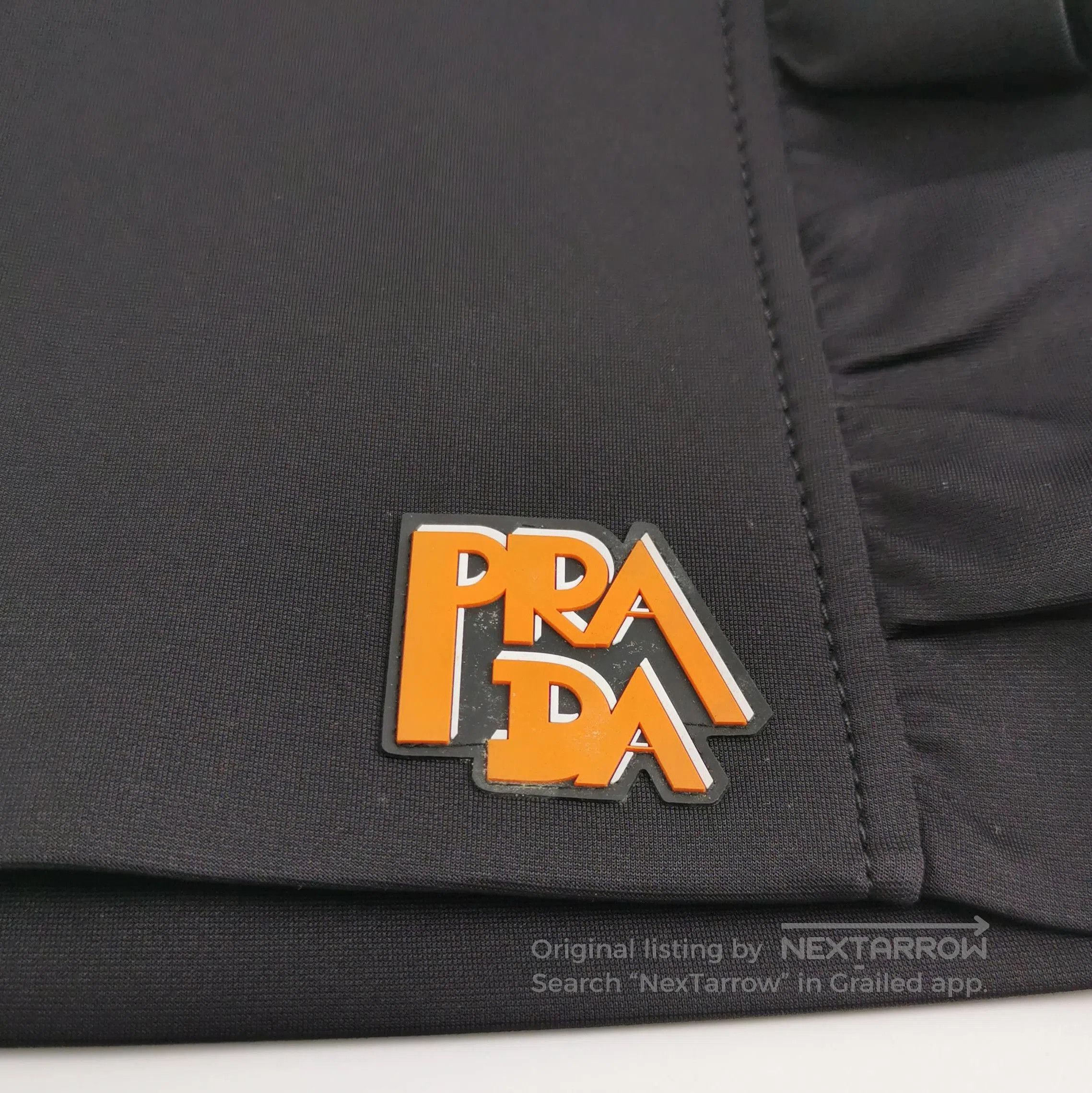Prada Prada Black Logo Detail Skirt . Size 37" - 3 Thumbnail