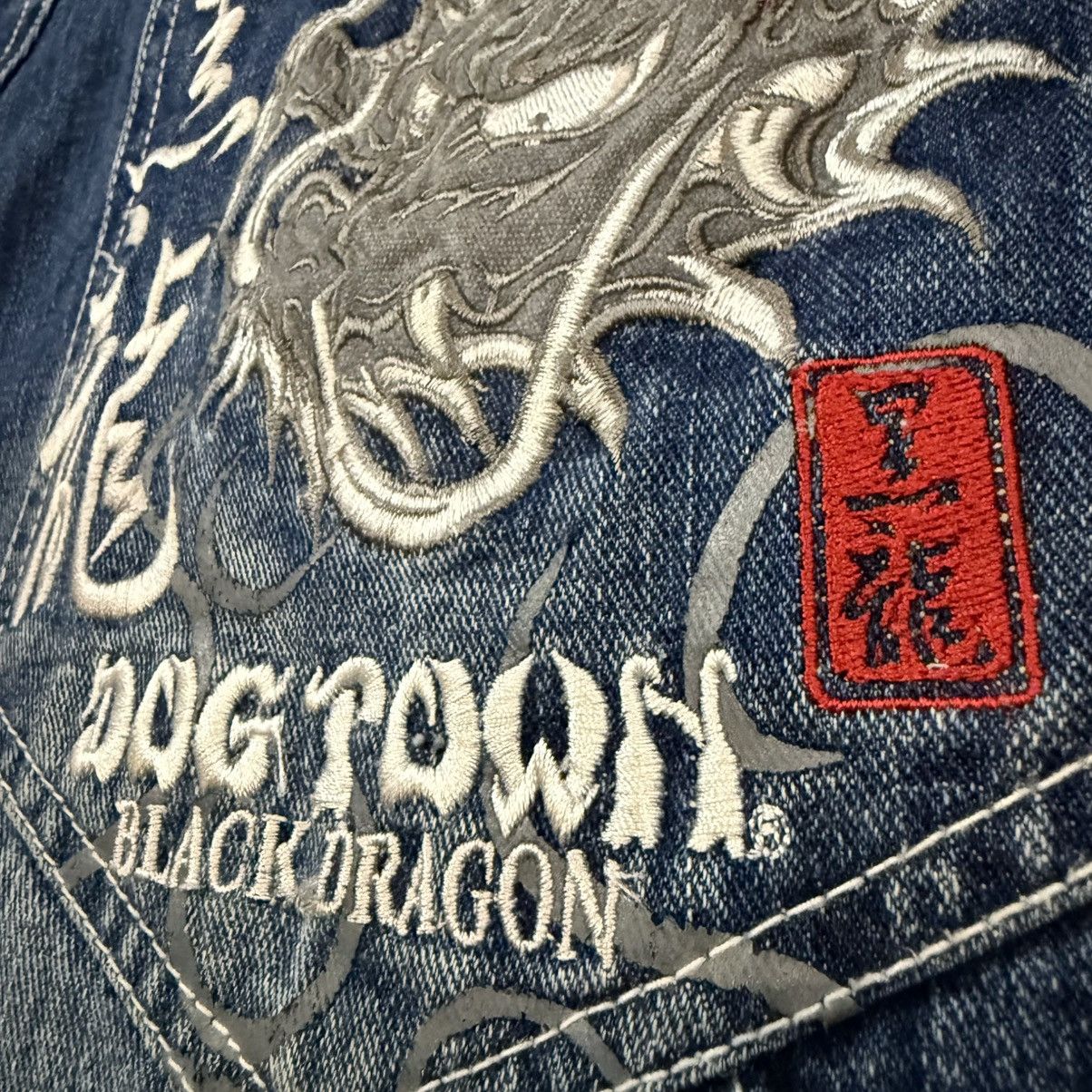 JNCO 🔥🇯🇵 Crazy Sick 90s Dogtown Black Dragon Baggy Rare Pants Size US 32 / EU 48 - 13 Thumbnail