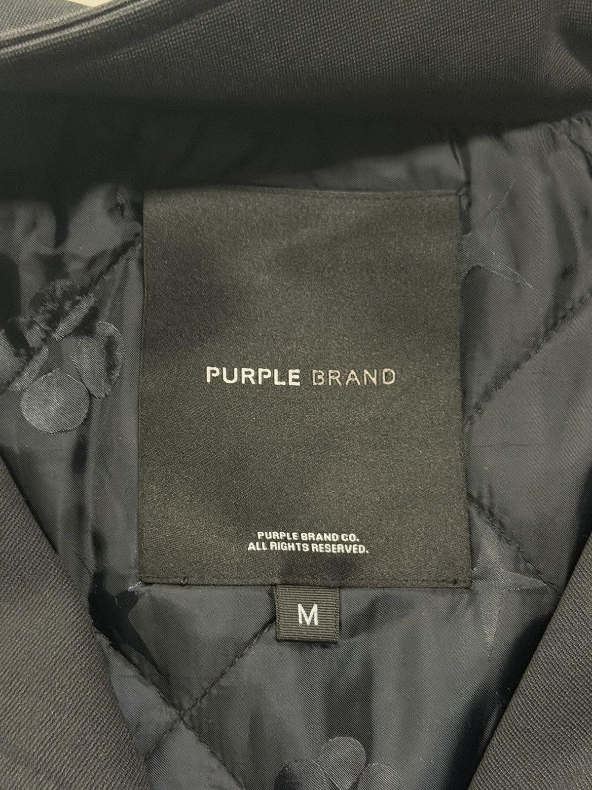 Purple Brand Purple Brand Oversized Track Jacket Black Beauty Size US M / EU 48-50 / 2 - 2 Thumbnail