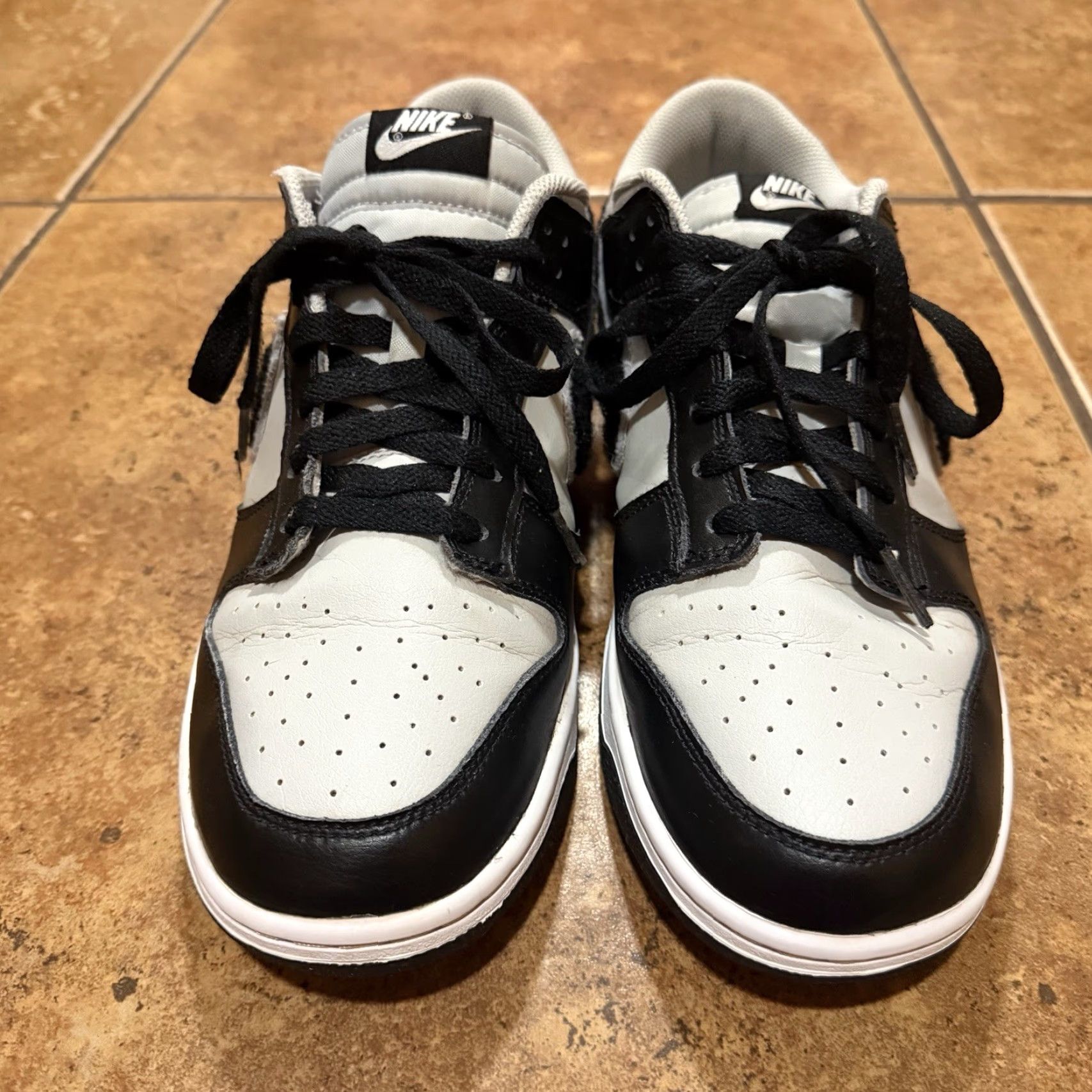 Nike Nike Dunk Low Chenille Black Swoosh Grey Fog Sz 11 Mens Low dq7683-001 Size US 11 / EU 44 - 2 Thumbnail