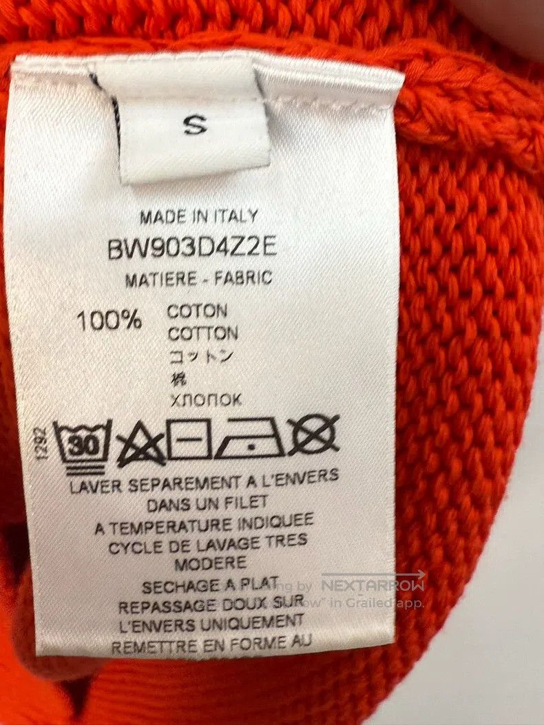 Givenchy Givenchy Orange Logo Knit Sweater (Size S) Size US S / EU 44-46 / 1 - 4 Thumbnail