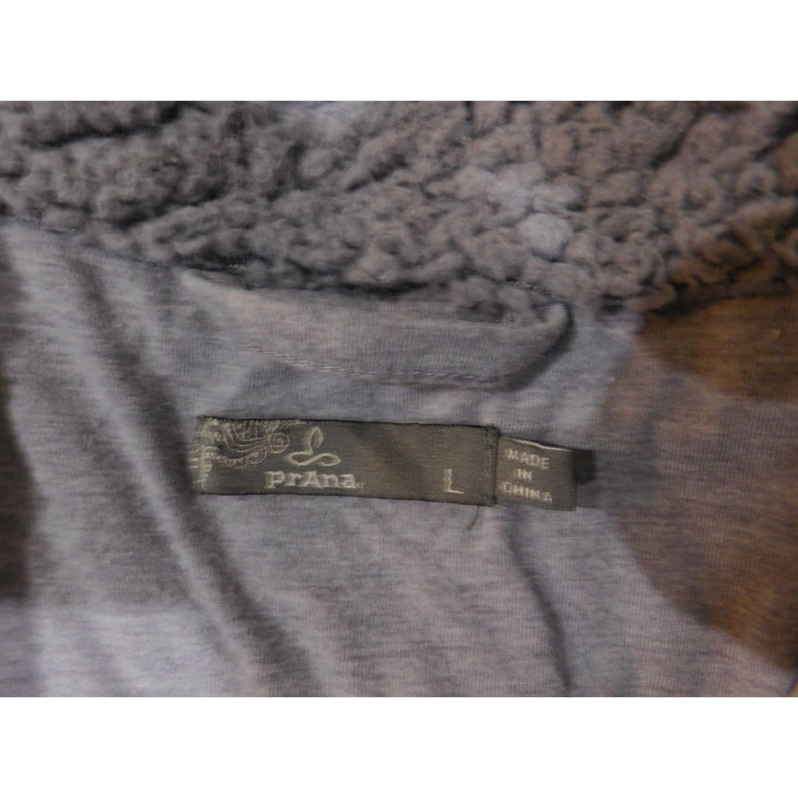 Prana prAna Jacket Womens Large Gray Sherpa Fleece Zip Up Colorblock Eco Recycled Poly Jacket Womens L Gray Solid Retro Casual Mens Womens Boys Girls Size L / US 10 / IT 46 - 6 Thumbnail