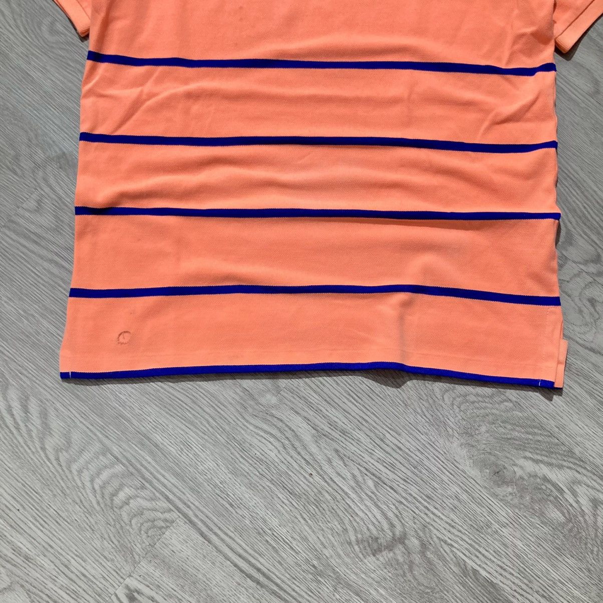 Polo Ralph Lauren Vintage Polo Ralph Lauren Big Patch Logo Striped Polo Tee Size US L / EU 52-54 / 3 - 11 Thumbnail