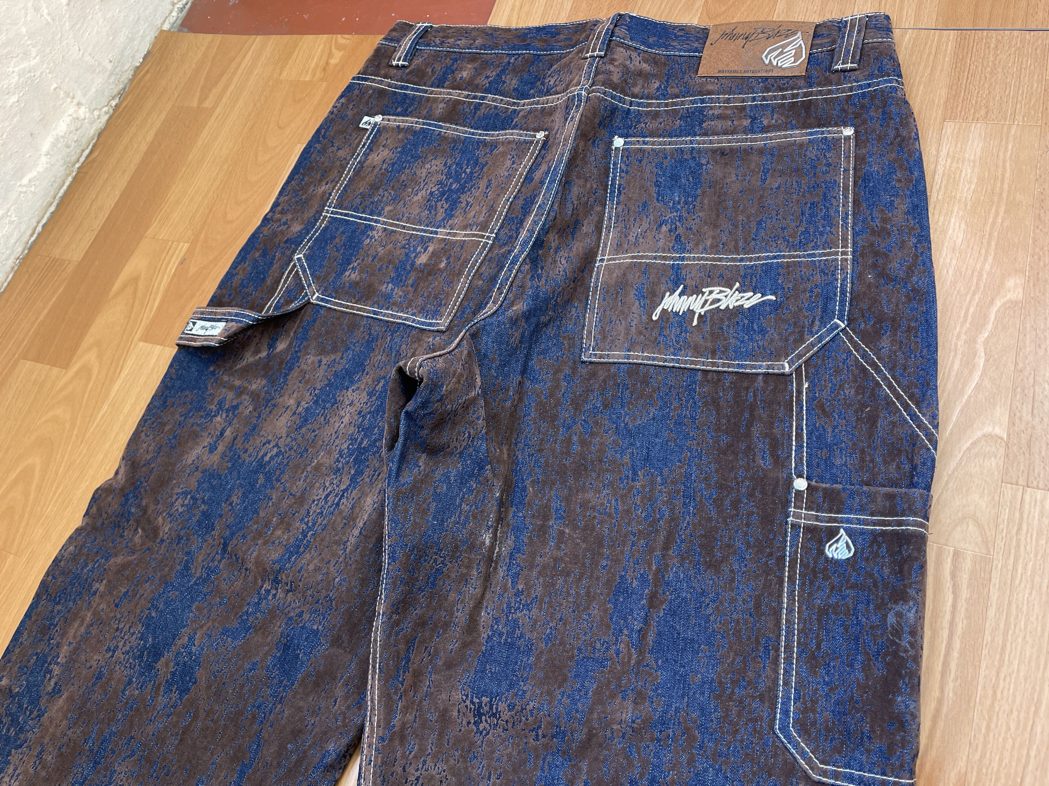 Wu-Tang Clan Johnny Blaze jeans, Wu Wear, vintage hip hop baggy, 90s 40 Size US 40 / EU 56 - 6 Thumbnail