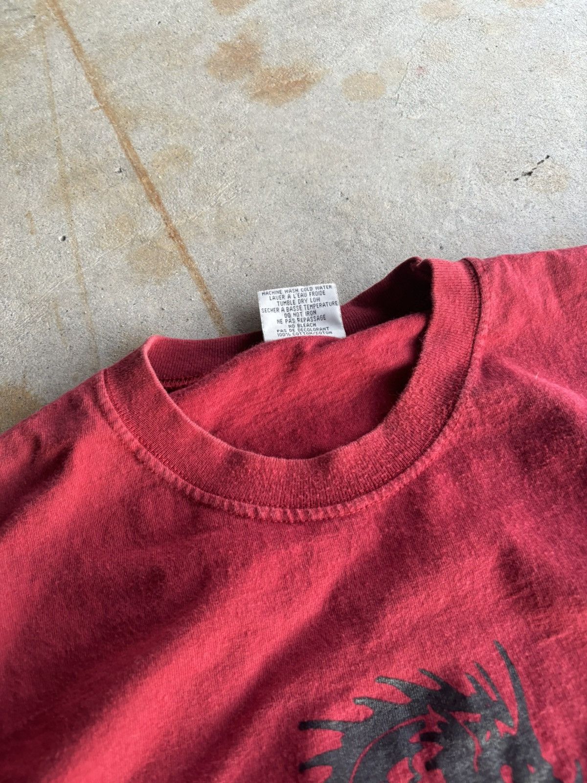 JNCO × Vintage Crazy Jnco Style Y2K Red Dragon Faded Boxy Oversized Tee Size US XL / EU 56 / 4 - 5 Thumbnail