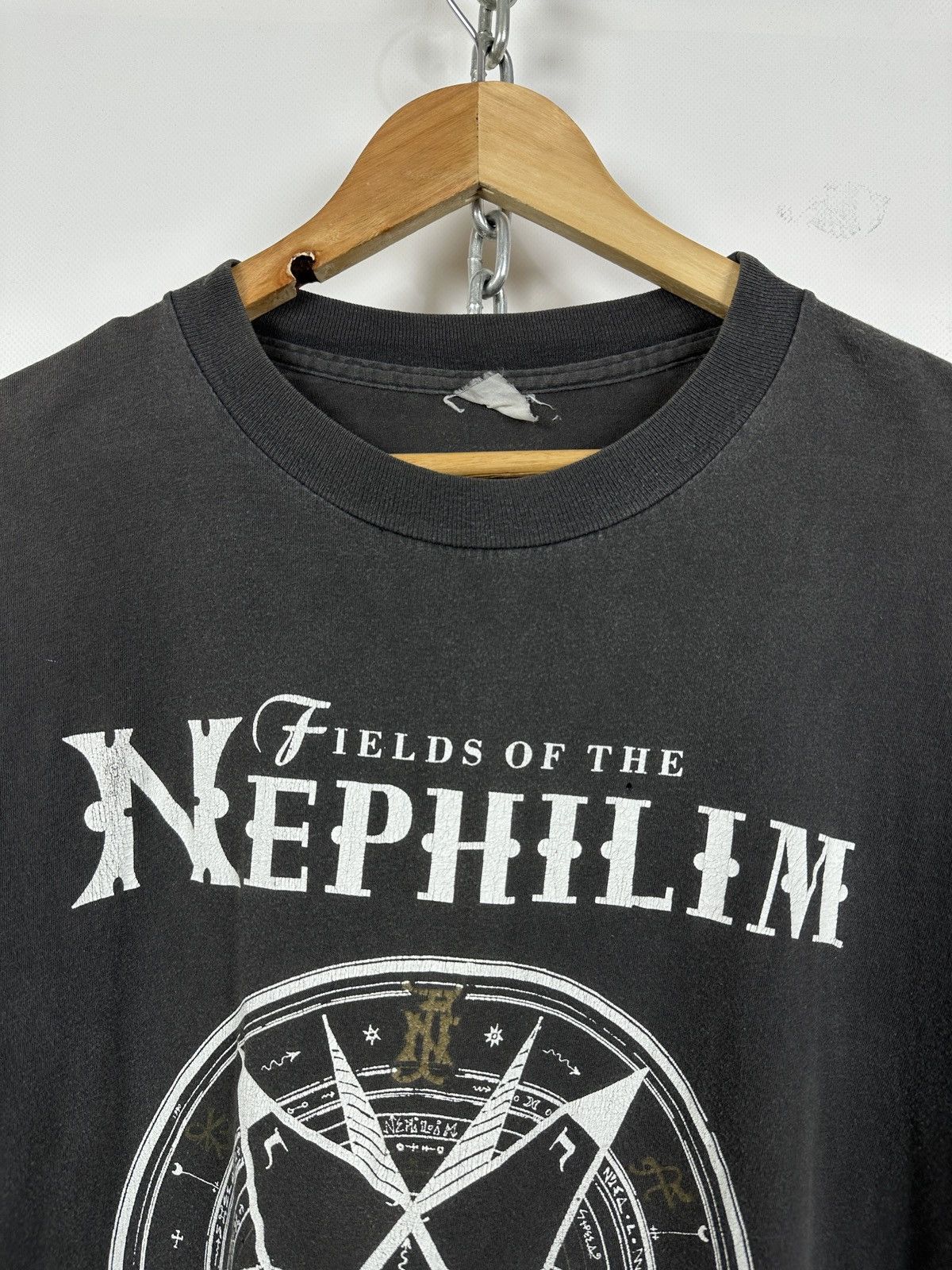 Band Tees 1990 Vintage Fields of the Nephilim UK Tour Band T-Shirt Size US XL / EU 56 / 4 - 6 Thumbnail