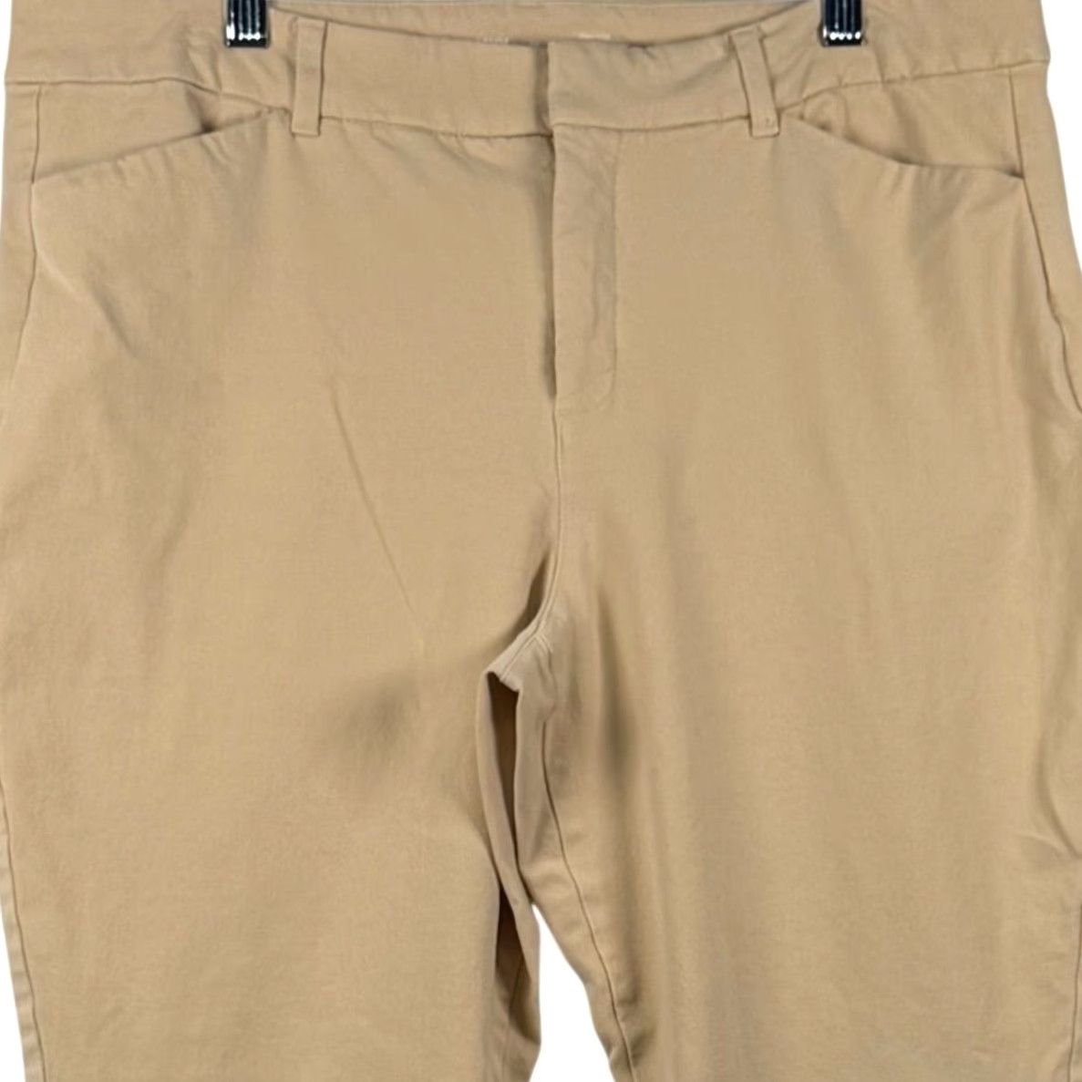 Old Navy Old Navy Pixie Skinny Ankle Pants High Rise 24.5in Inseam Beige Khaki 16W Plus Slim Pockets Work Casual Business Women Mens? Size 38" / US 16 / IT 52 - 2 Thumbnail