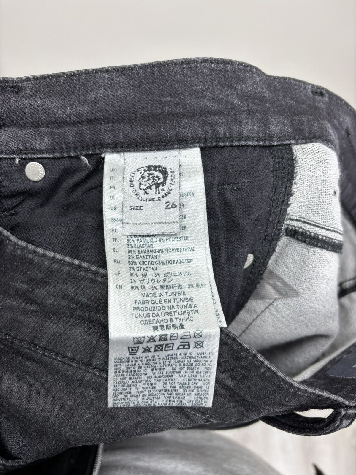 Diesel Womens jeans Diesel Size 26 Color Black Size 24" / US 00 / IT 34 - 11 Thumbnail