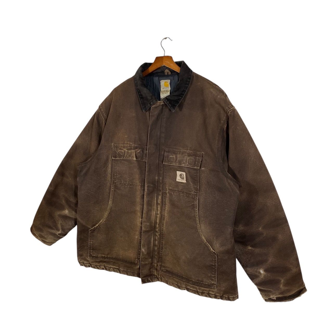 Carhartt Vintage Carhartt C26 DKB Mocha Dual Zip Quilted Workwear Size US XL / EU 56 / 4 - 2 Thumbnail