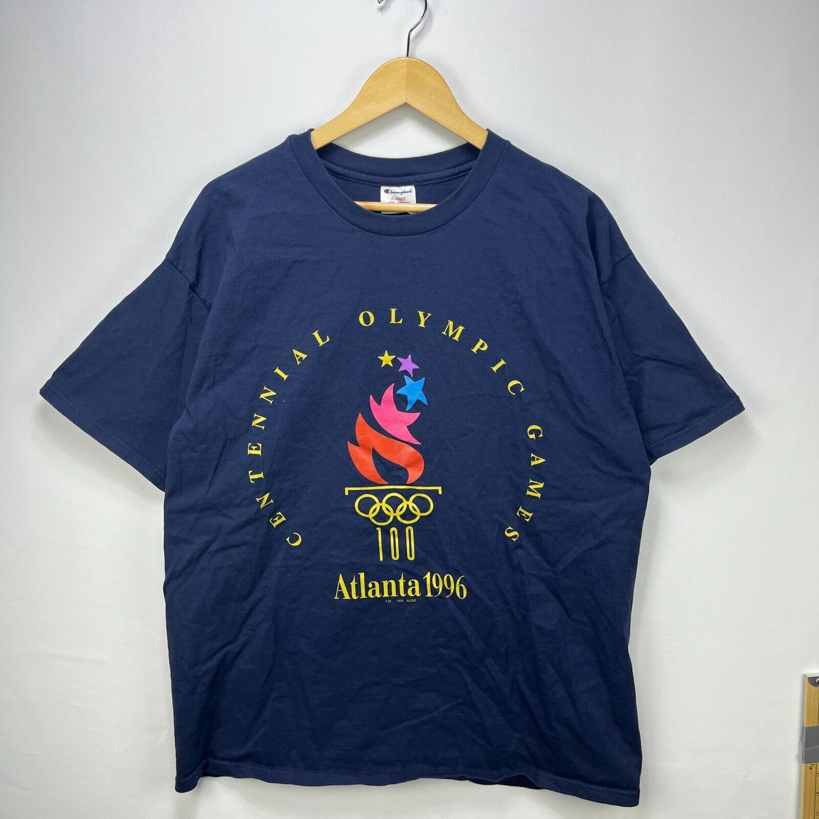 Champion × Vintage Vintage 1996 Atlanta Olympic Games Champion T Shirt XL Size US XL / EU 56 / 4 - 1 Thumbnail