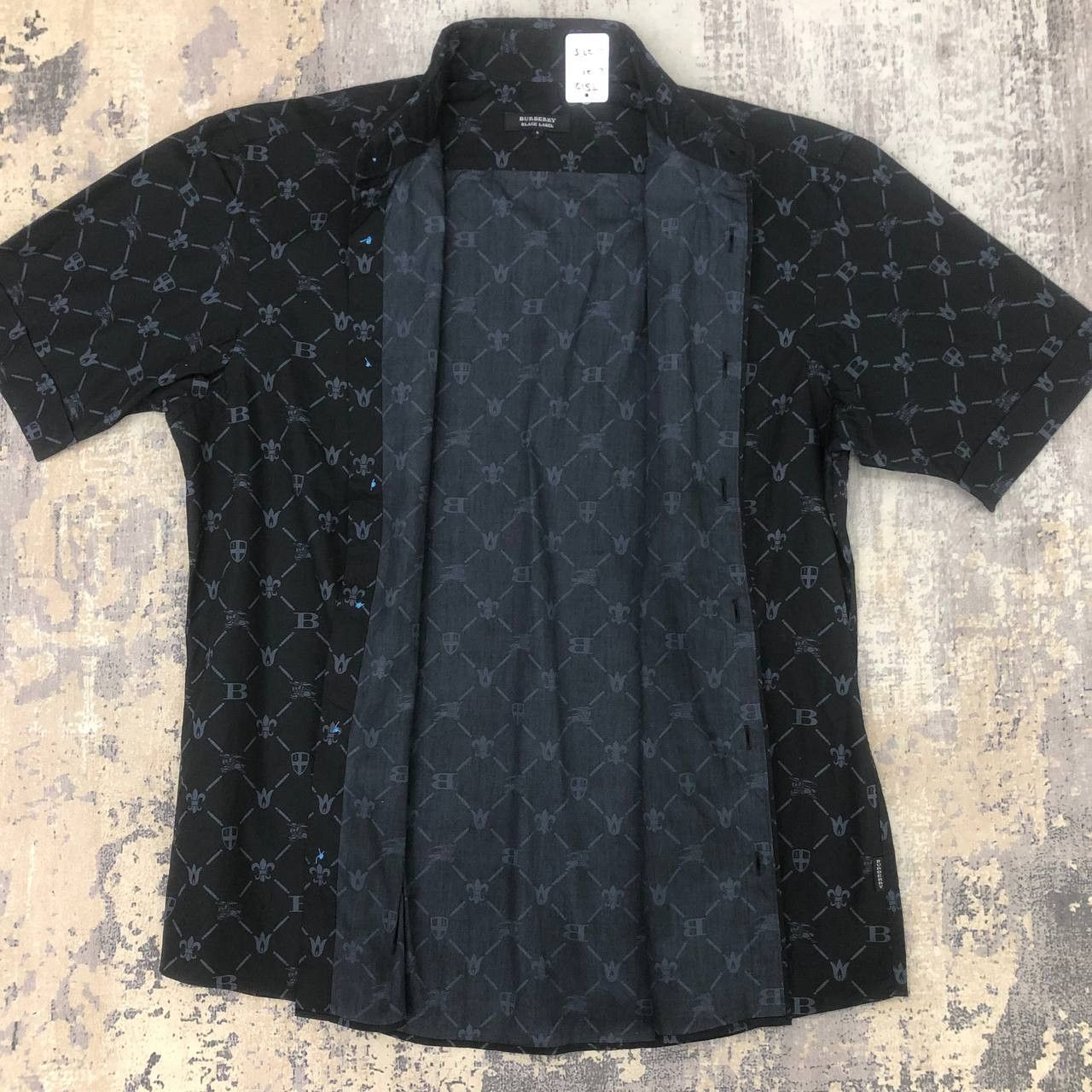 Black Label × Burberry T512 BURBERRY BLACK LABEL MONOGRAM FULLPRINT SHIRTS Size US M / EU 48-50 / 2 - 3 Thumbnail