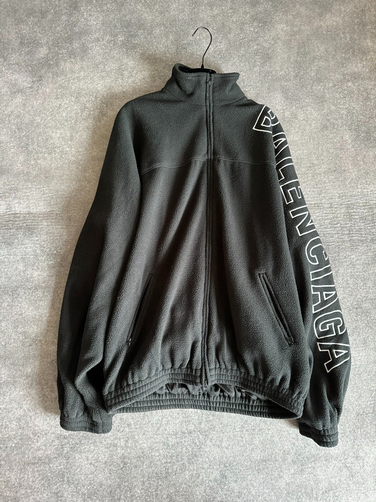 Balenciaga 23 logo Liu Haoran same style polar fleece jacke