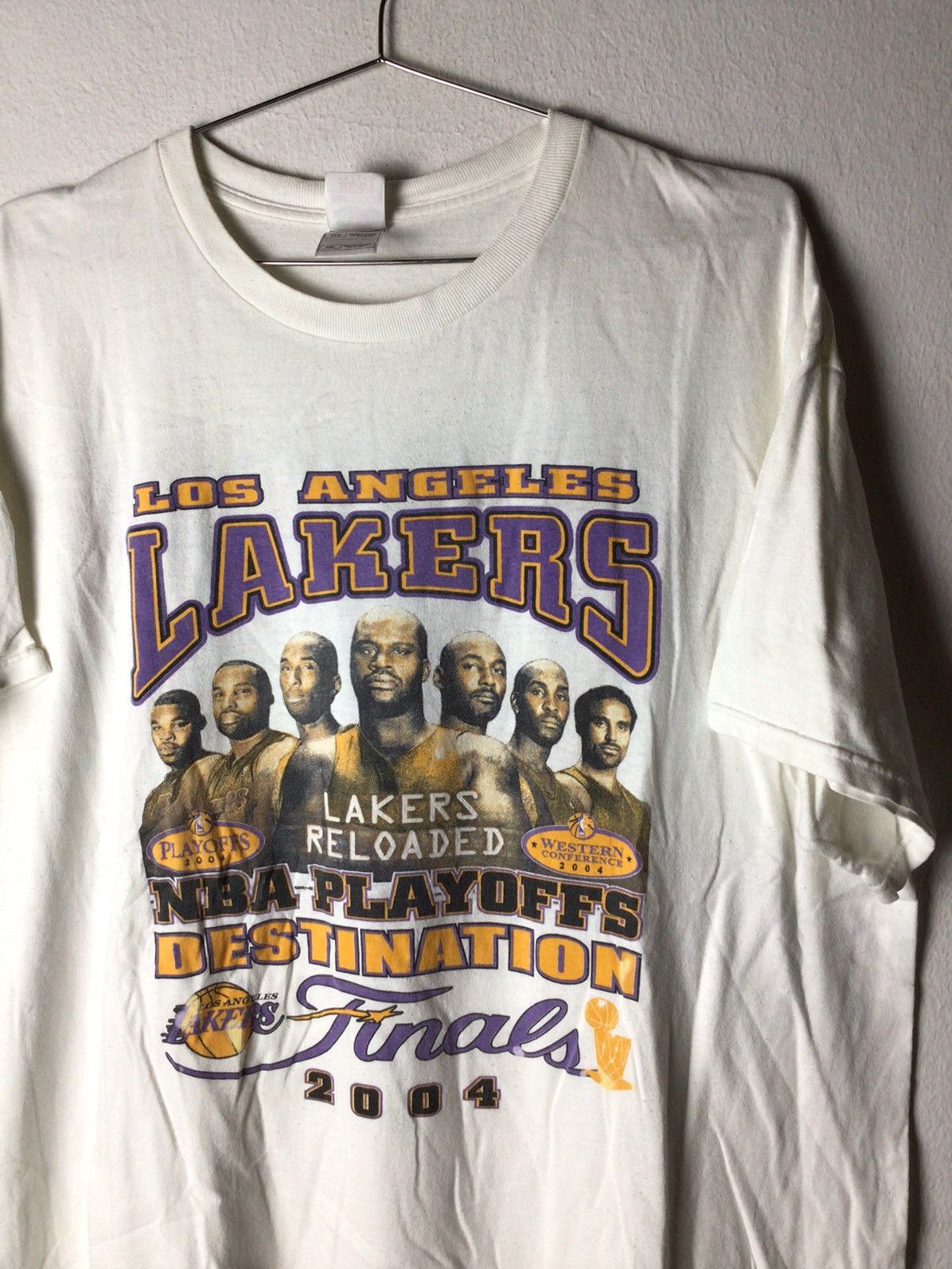 NBA × Rap Tees Lakers Kobe Shaq 2004 Size US XL / EU 56 / 4 - 1 Thumbnail