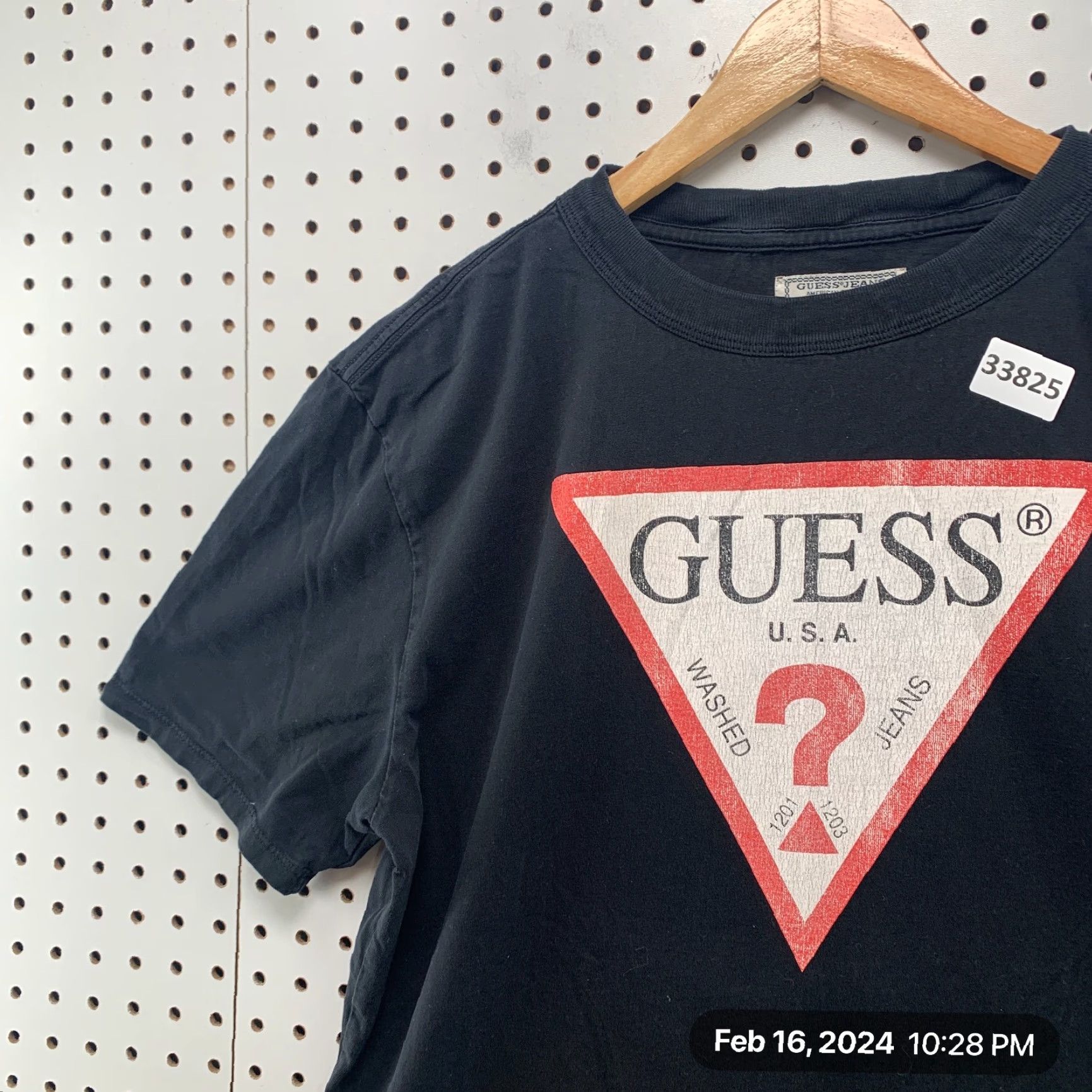 Guess VINTAGE Guess Jeans Shirt Mens Medium Black Logo Casual Short Sleeve 22x28.5 Size US M / EU 48-50 / 2 - 6 Thumbnail