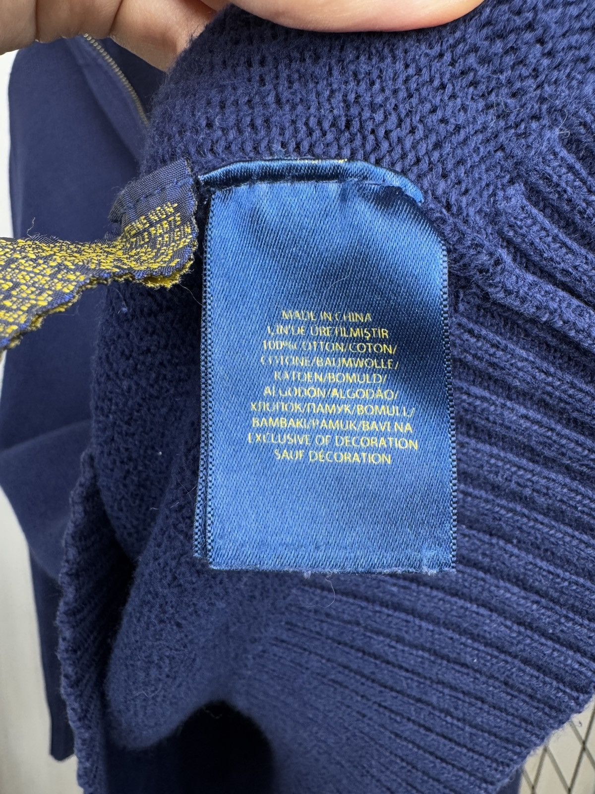 Polo Ralph Lauren Polo Ralph Lauren Sweater Blue 1/4 Zip Cotton Knit Pullover Size US M / EU 48-50 / 2 - 10 Thumbnail