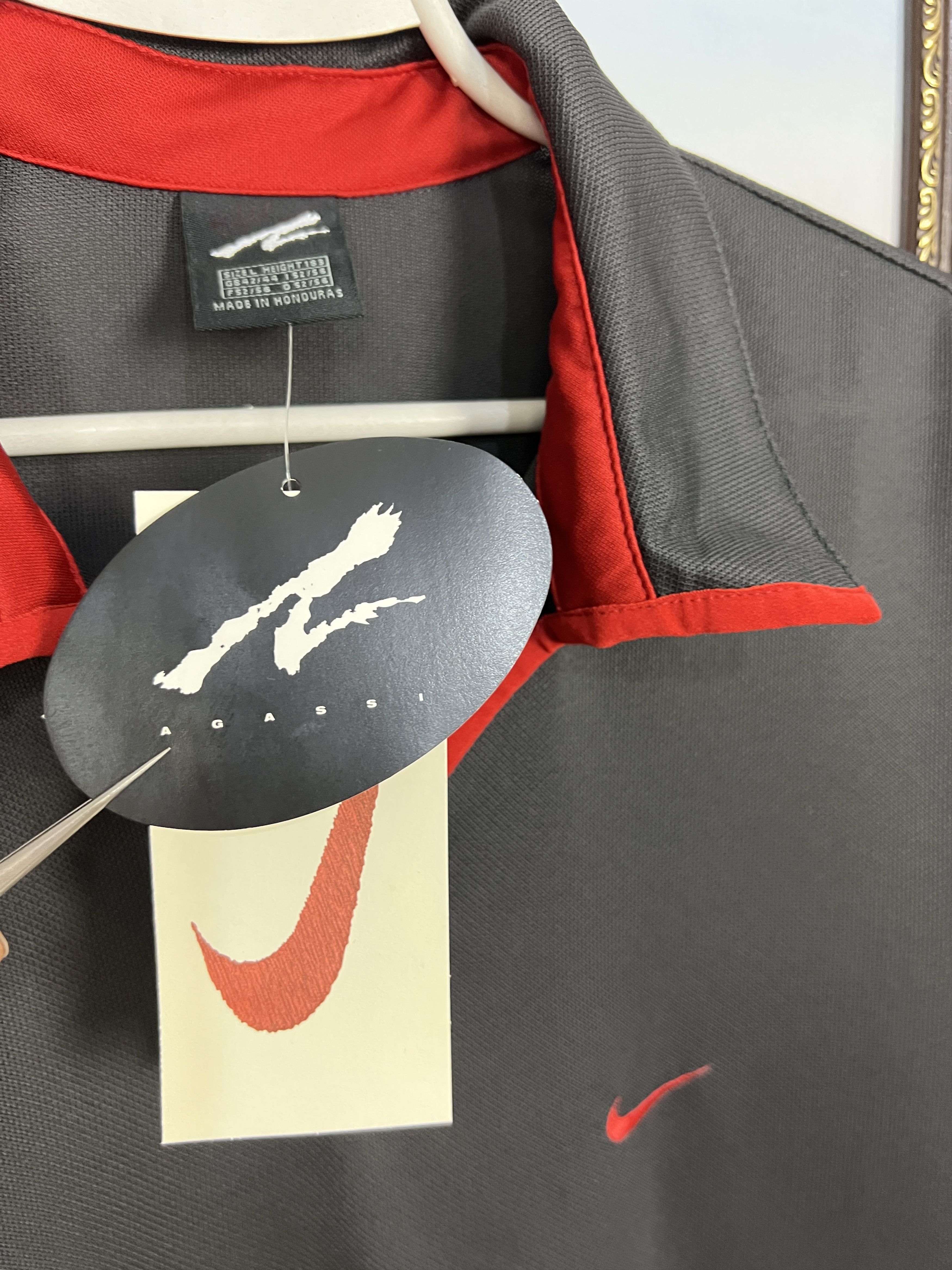 Nike Nike Challenge Court Agassi Tennis Trikot Polo Shirt Jersey Size US L / EU 52-54 / 3 - 8 Thumbnail
