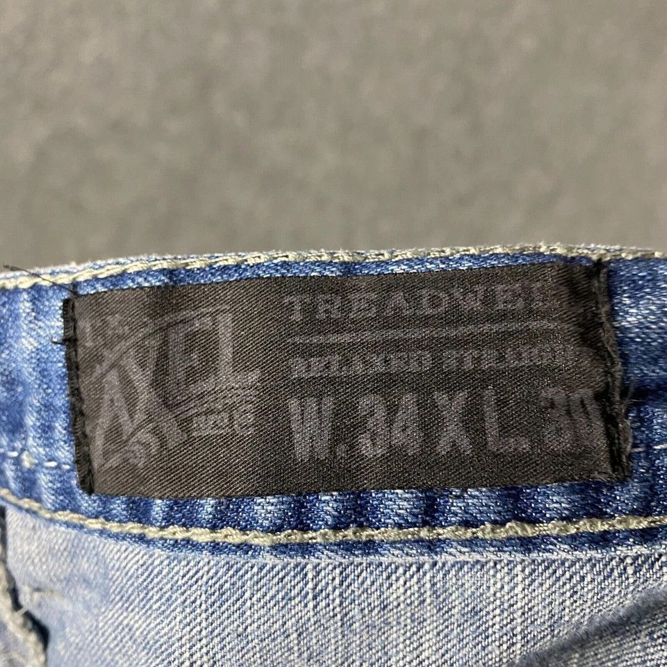 Other Axel Jeans Men's 34x30 Treadwell Denim Ripped 100% Cotton Size US 34 / EU 50 - 7 Thumbnail
