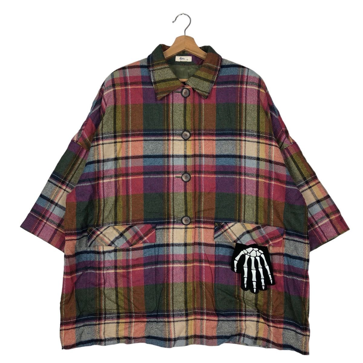 45rpm 🔥90’s Vintage Tartan Design Oversized Jacket Azrobe 45RPM Size US M / EU 48-50 / 2 - 2 Thumbnail