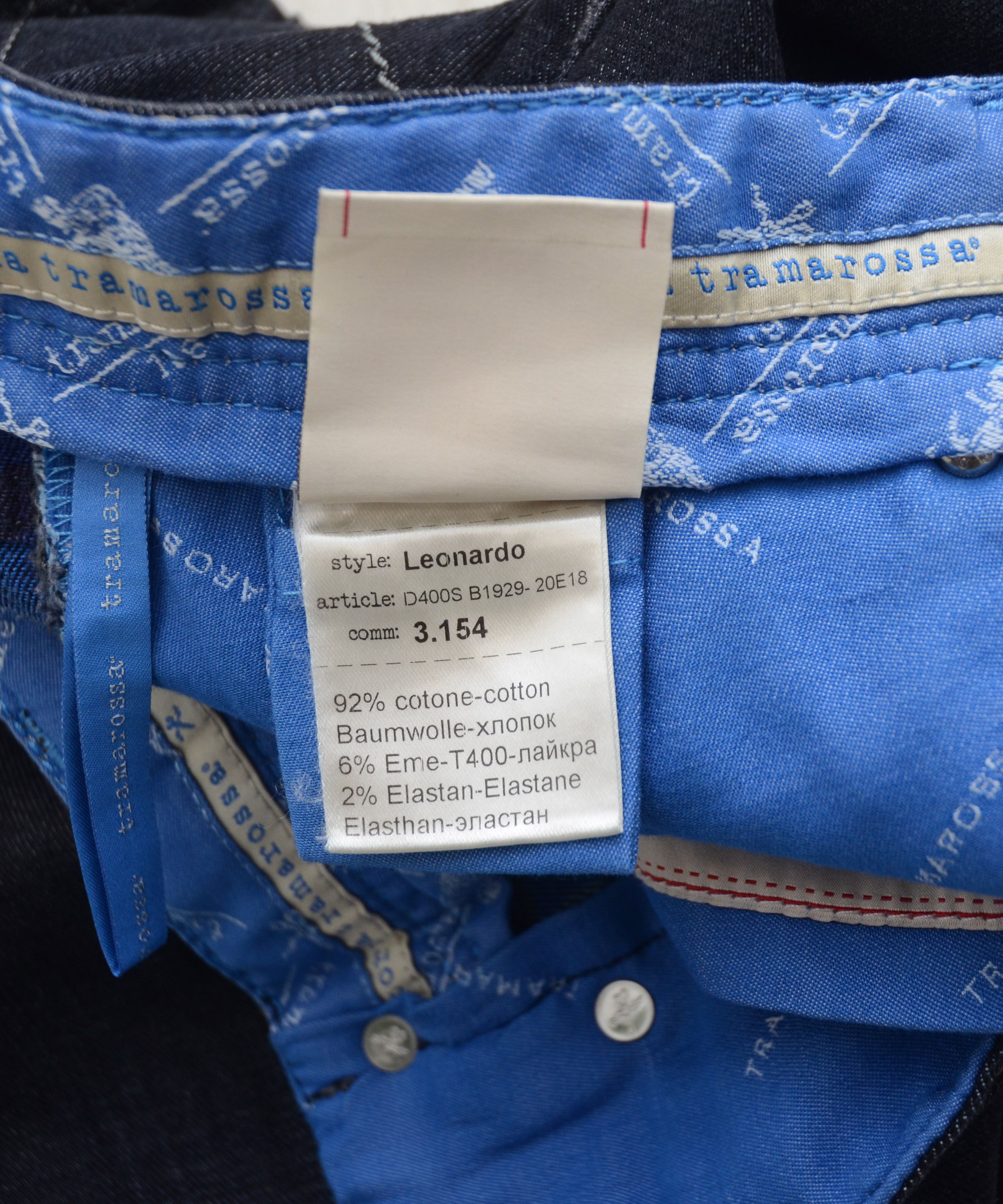 Designer Sartoria Tramarossa Leonardo Italian Jeans Dark Gray Pants Size US 30 / EU 46 - 14 Thumbnail