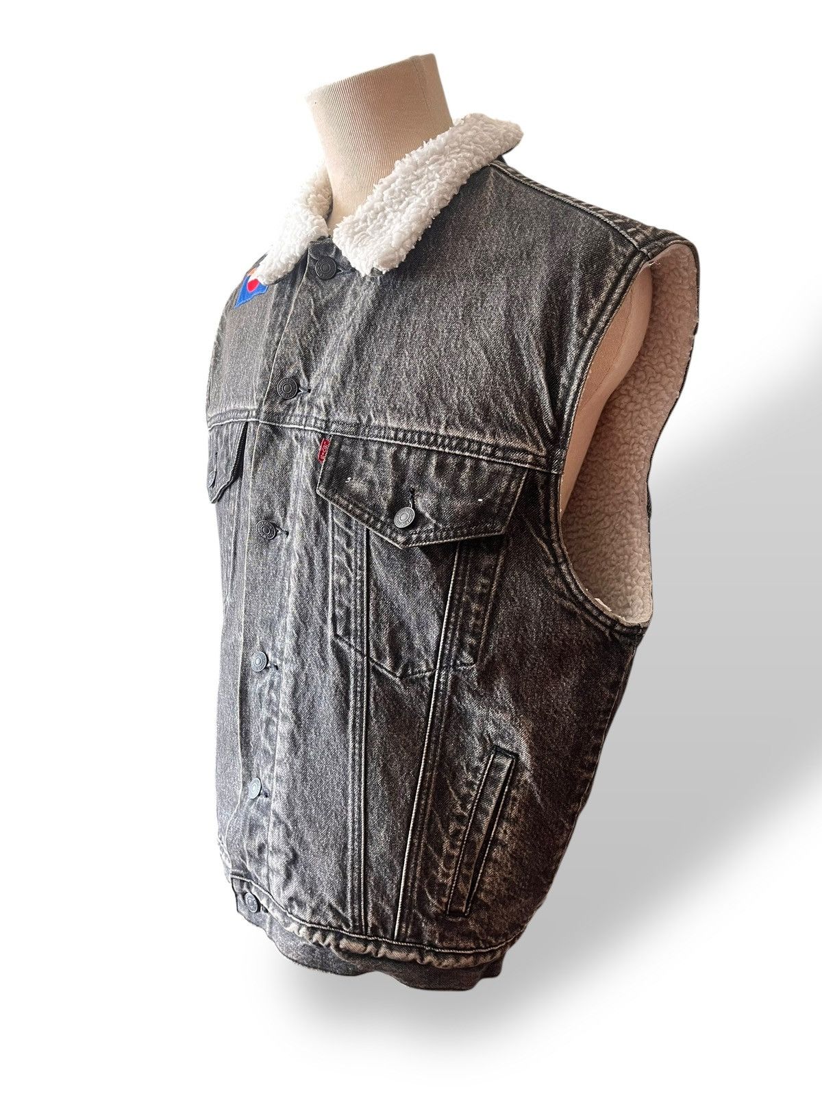 Levi's Vintage Clothing Vintage Levis Sherpa Trucker Vest Size US M / EU 48-50 / 2 - 2 Thumbnail