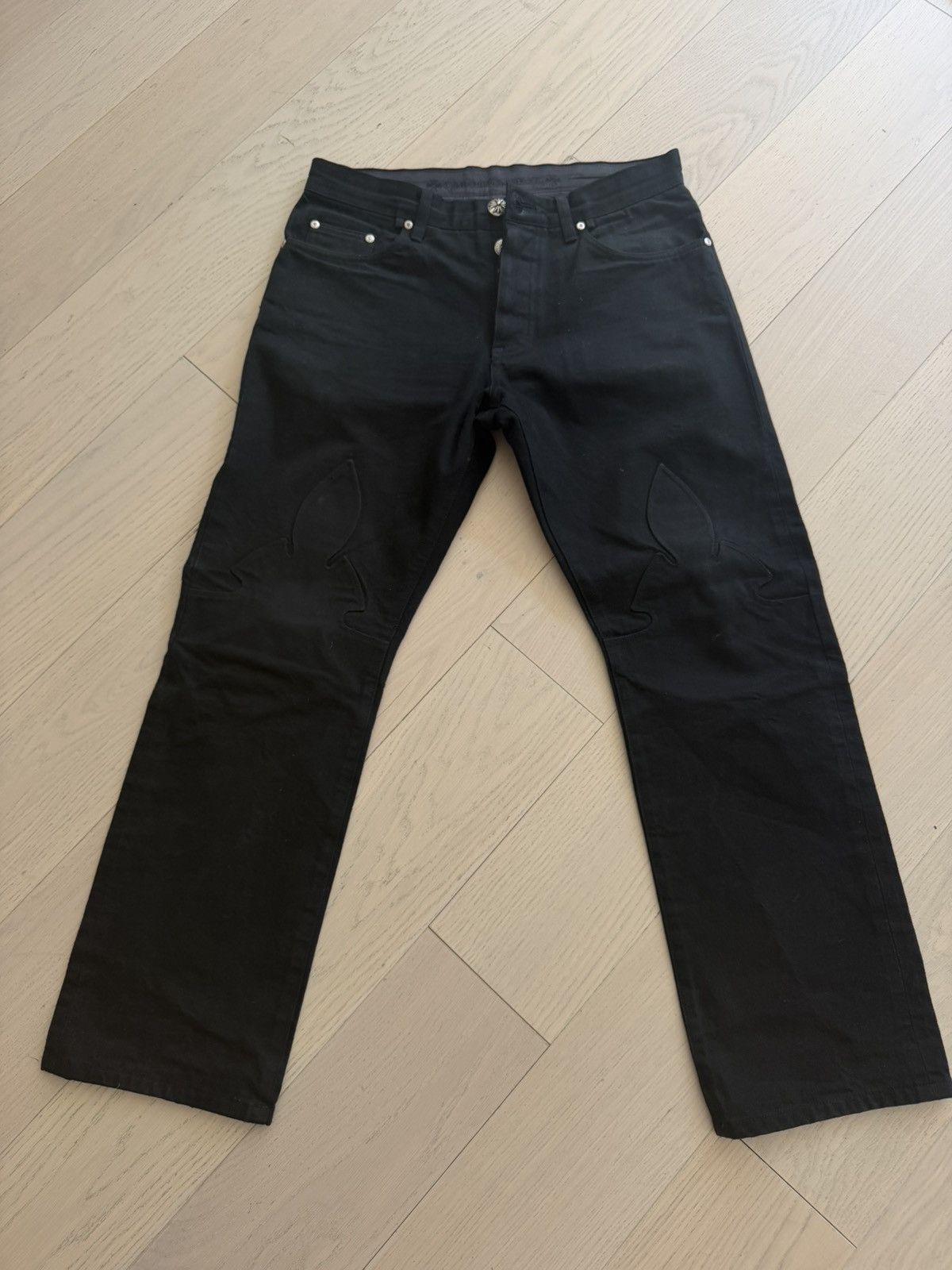 Chrome Hearts Chrome hearts le fleur knee Size US 33 - 1 Thumbnail