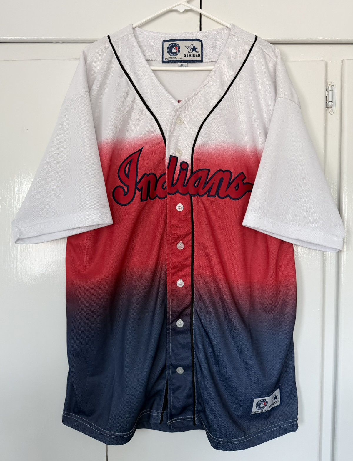 MLB CLEVELAND INDIANS STRIKER JERSEY 2000 MLB BASEBALL VINTAGE Size US XXL / EU 58 / 5 - 1 Thumbnail