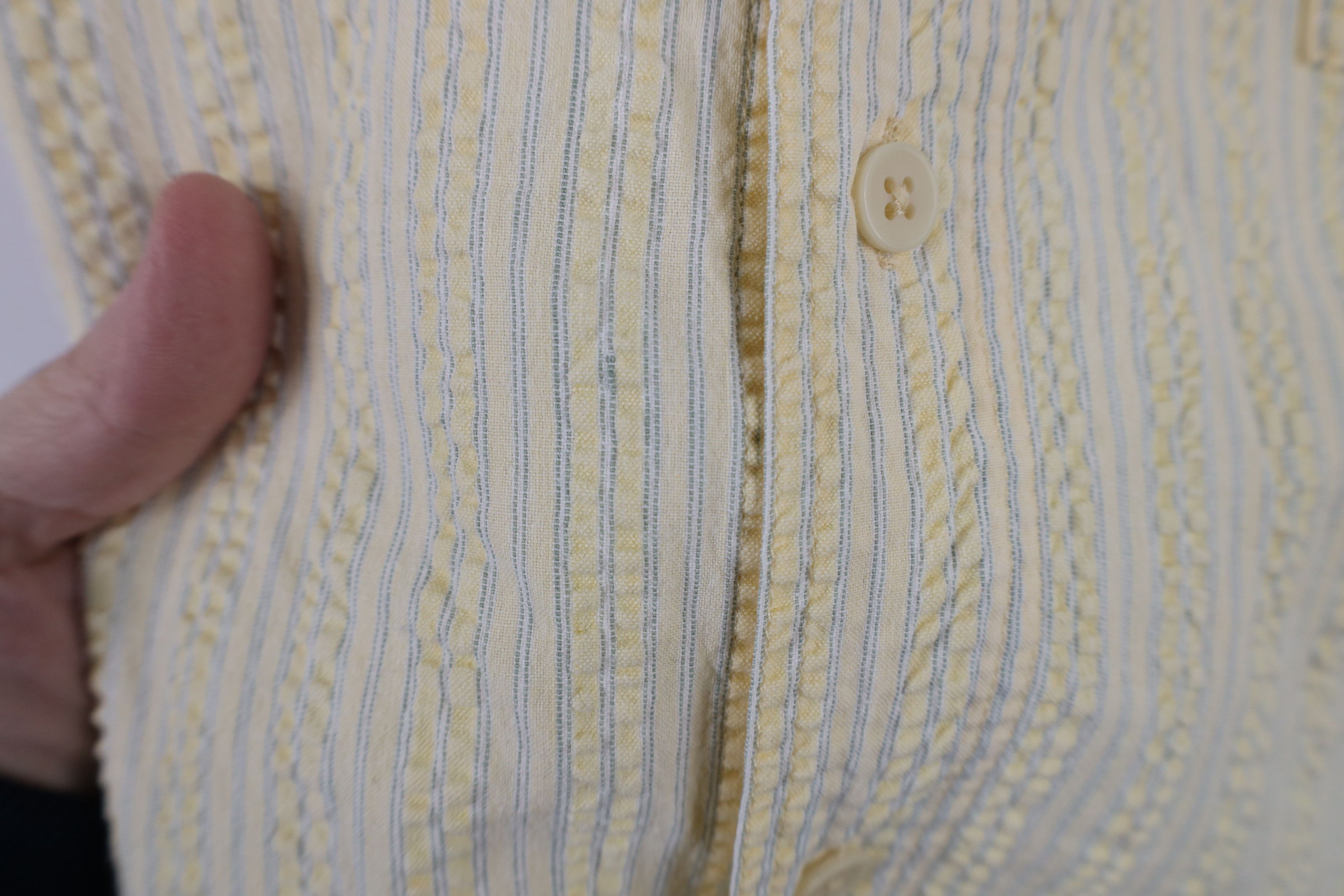 Patagonia × Vintage Vintage 70s Patagonia Seersucker Short Sleeve Button Shirt Size US L / EU 52-54 / 3 - 7 Thumbnail