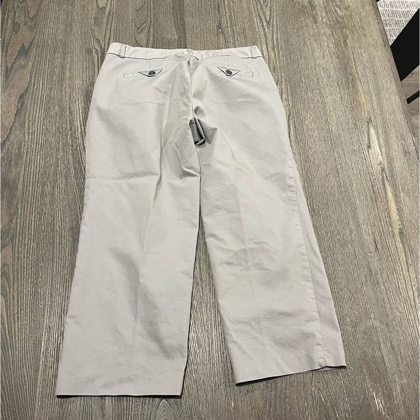 Dockers Dockers Light Gray Cropped Wide Leg Trousers Size 4 Size 27" / US 4 / IT 40 - 6 Thumbnail