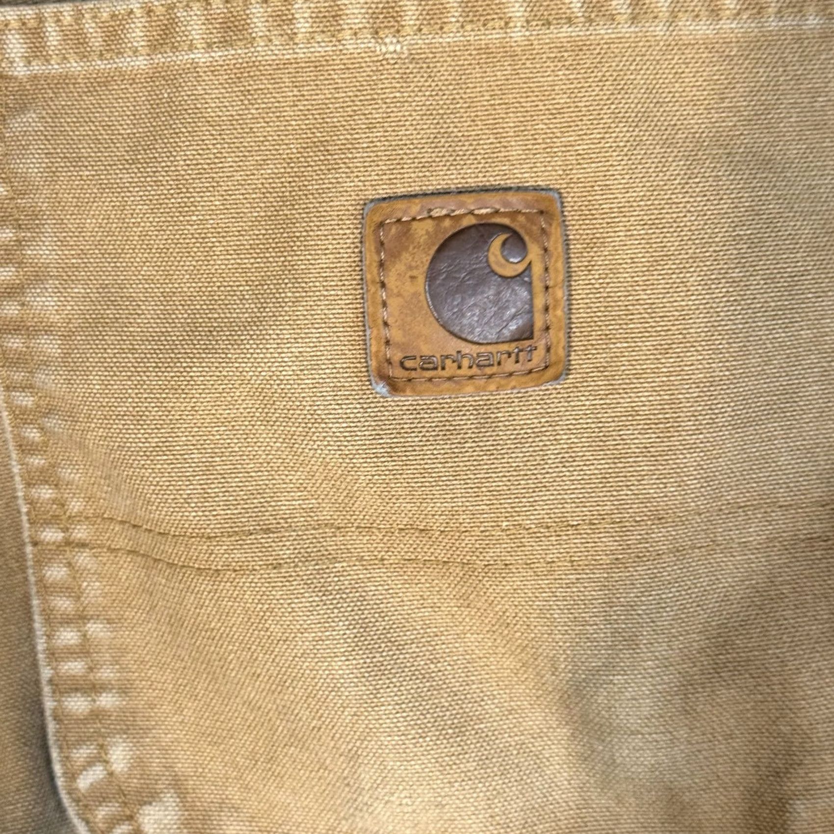 Carhartt Carhartt Pants Mens 38x30 Brown Workwear Dungaree Fit Distressed Stained Rugged Canvas Casual Workwear Mens Brown Carhartt 383-33 Size US 38 / EU 54 - 7 Thumbnail