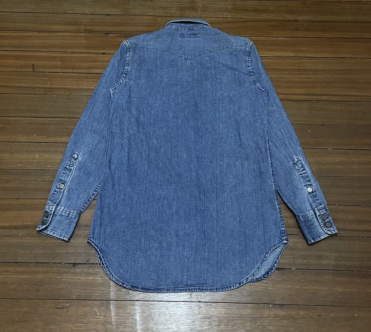 RRL Ralph Lauren × Vintage Very Rare Vintage Brand RRL Ralph Lauren Denim Shirt 1990s Size US XS / EU 42 / 0 - 2 Thumbnail