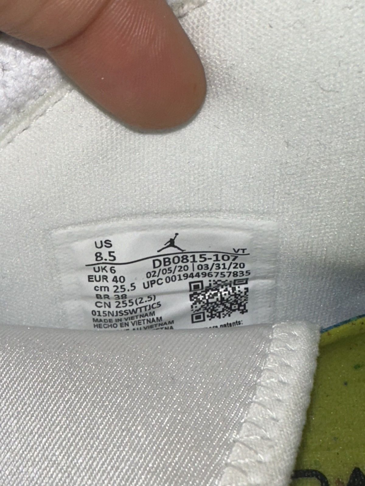 Jordan Brand × Nike Air Jordan Reign 'White Volt' Size US 8.5 / IT 38.5 - 10 Thumbnail