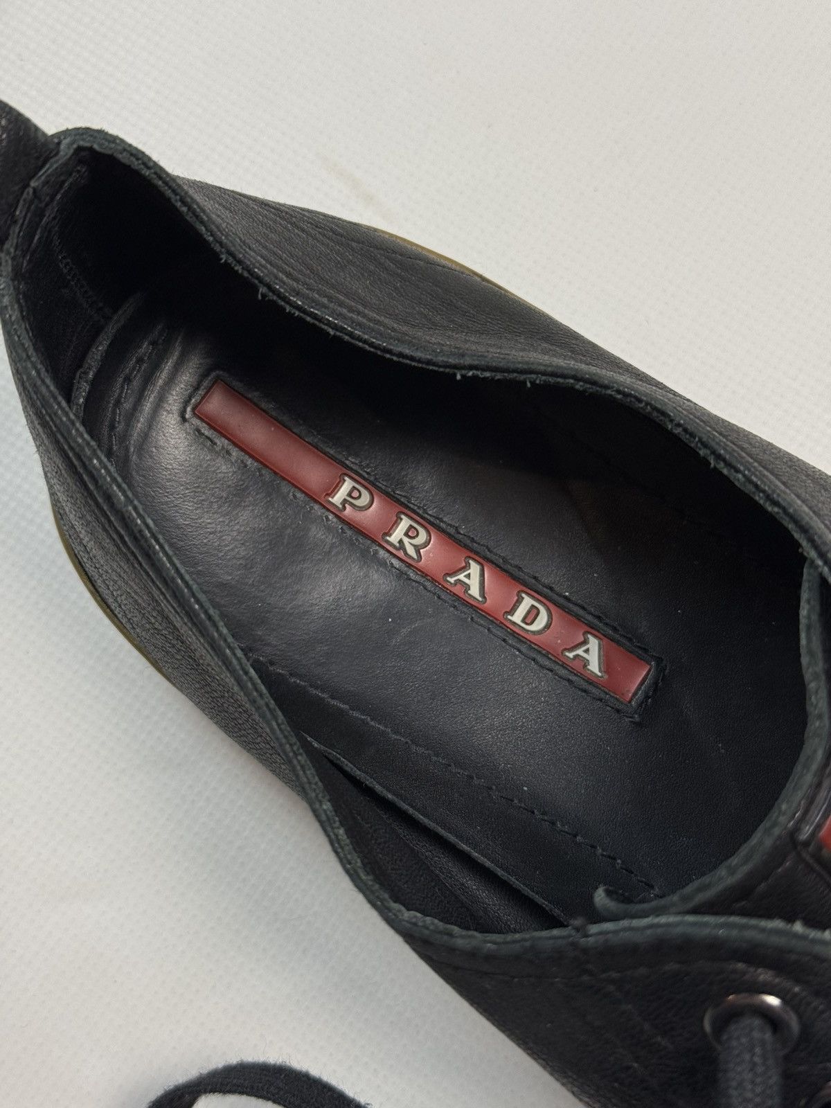 Prada Prada Men’s Leather Low Top Lace Up Sneakers Shoes Size US 8.5 / EU 41-42 - 22 Thumbnail