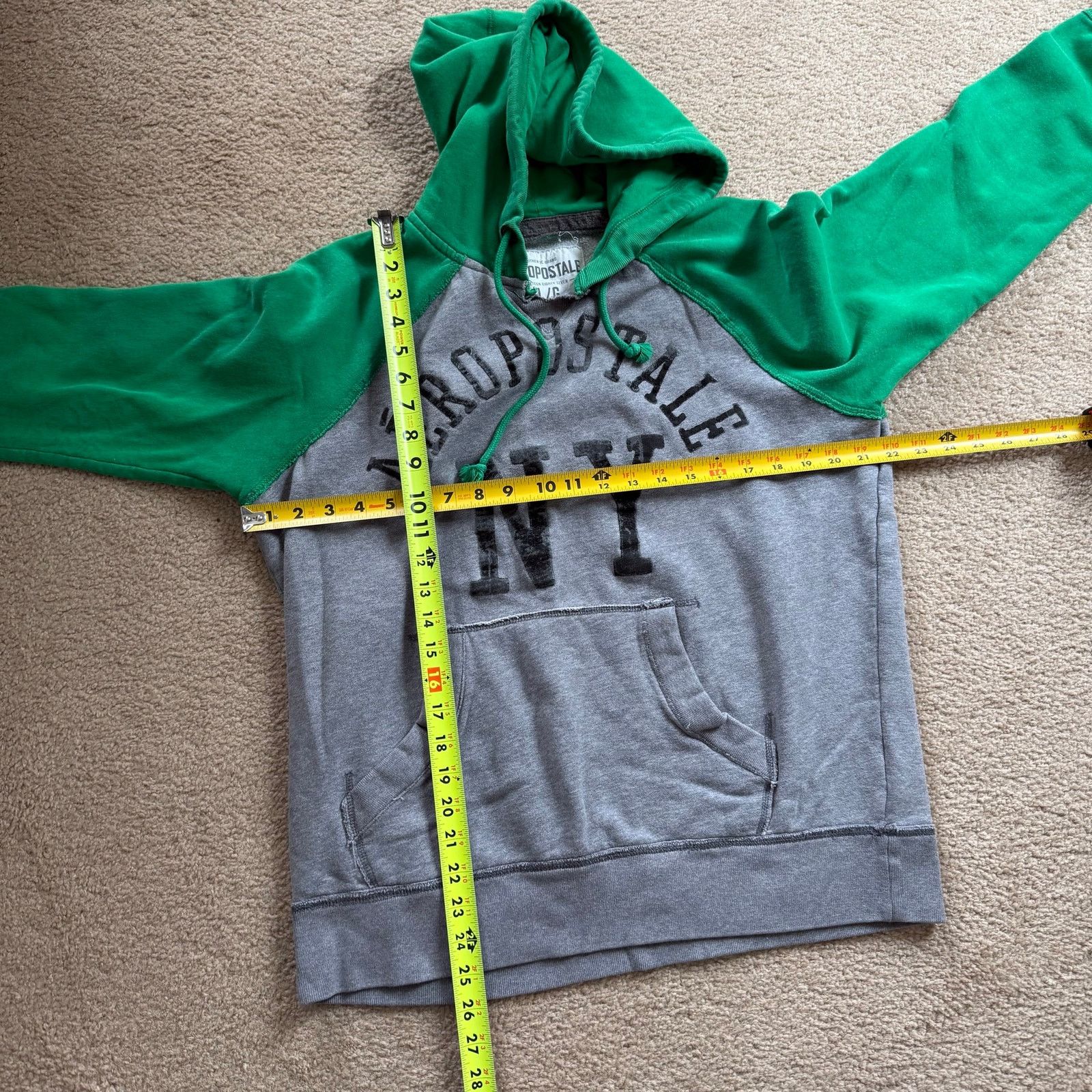 Aeropostale Y2K 2000’s Aeropostale Two Tone Hoodie Sz L Size US L / EU 52-54 / 3 - 5 Thumbnail