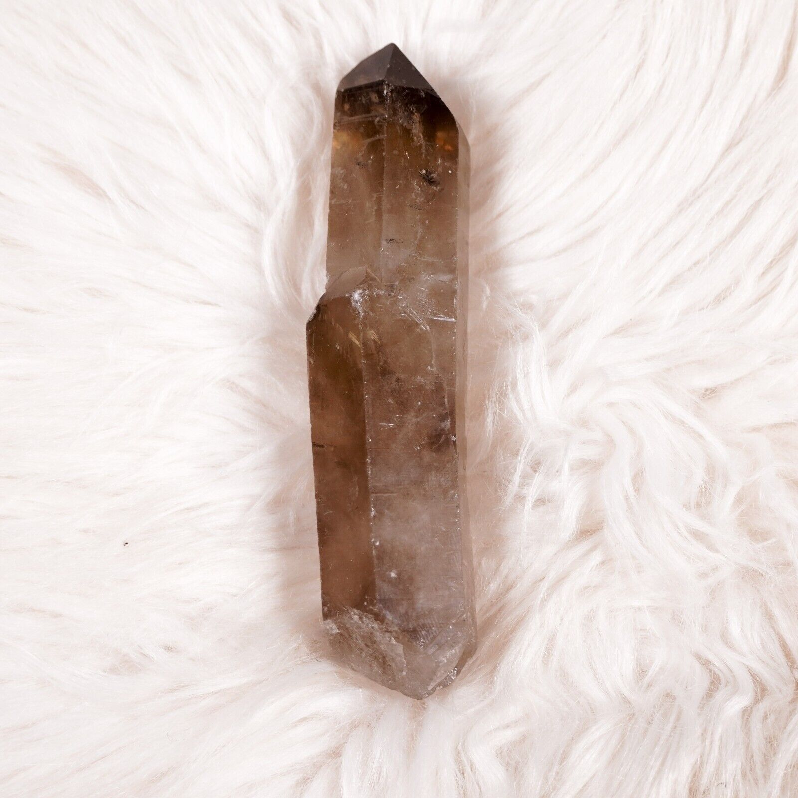 Other Large Smokey Quartz Crystal Point 4.5" Healing Gemstone Wand Size ONE SIZE - 2 Thumbnail