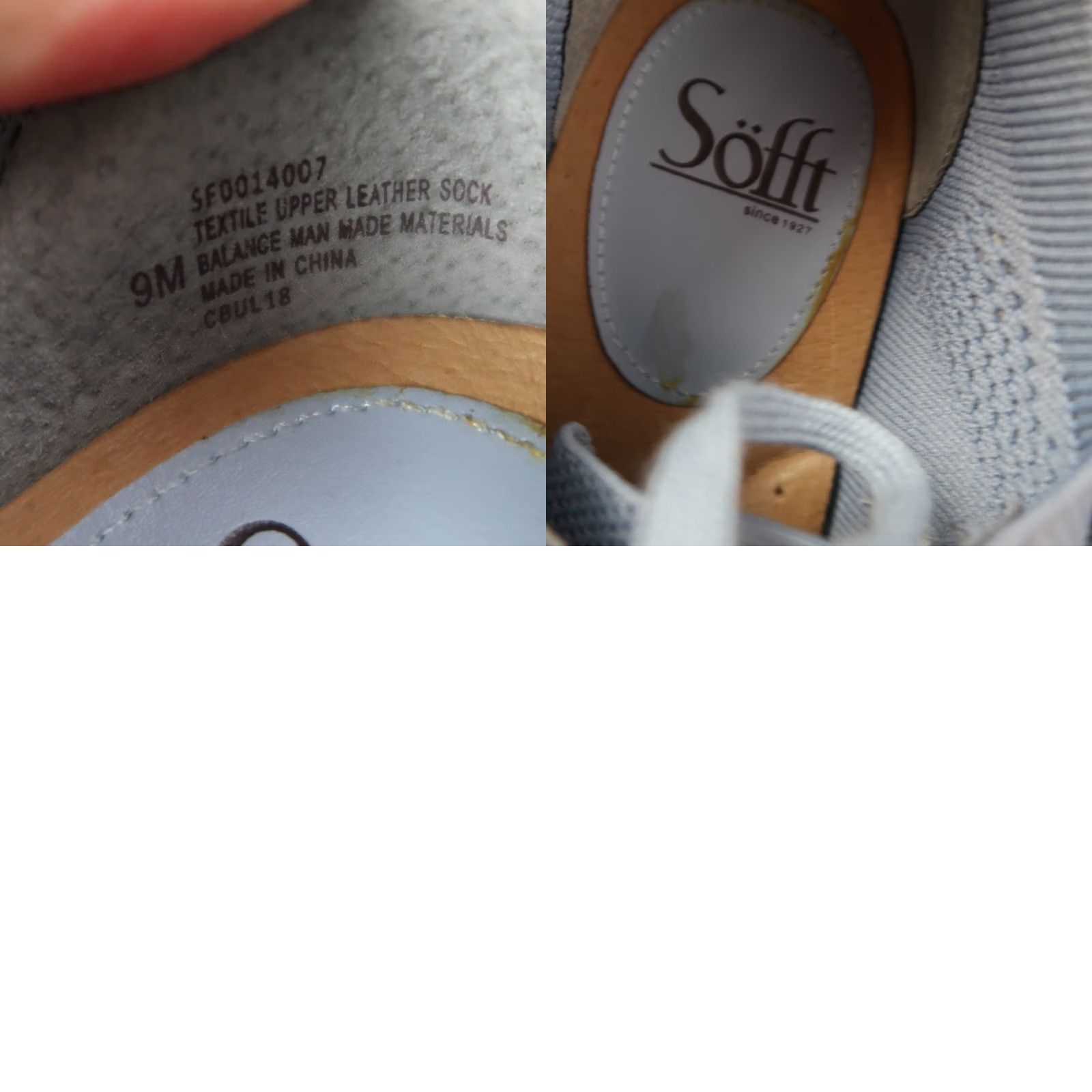 Vintage Sofft Sneakers Women's 9 Casual Knit Cloud Blue Lace Up Shoes - Size 9 Womens, Casual, Spring Summer Fall Size US 9 / IT 39 - 8 Thumbnail