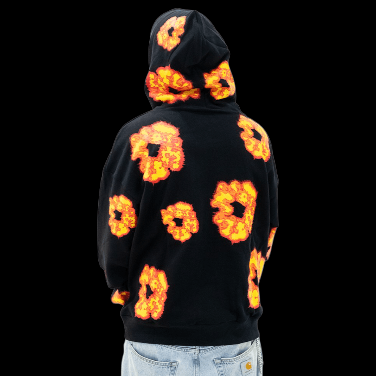 DENIM TEARS Denim Tears x Offset "Flame" Wreath Pullover Hoodie Black Size US M / EU 48-50 / 2 - 1 Thumbnail