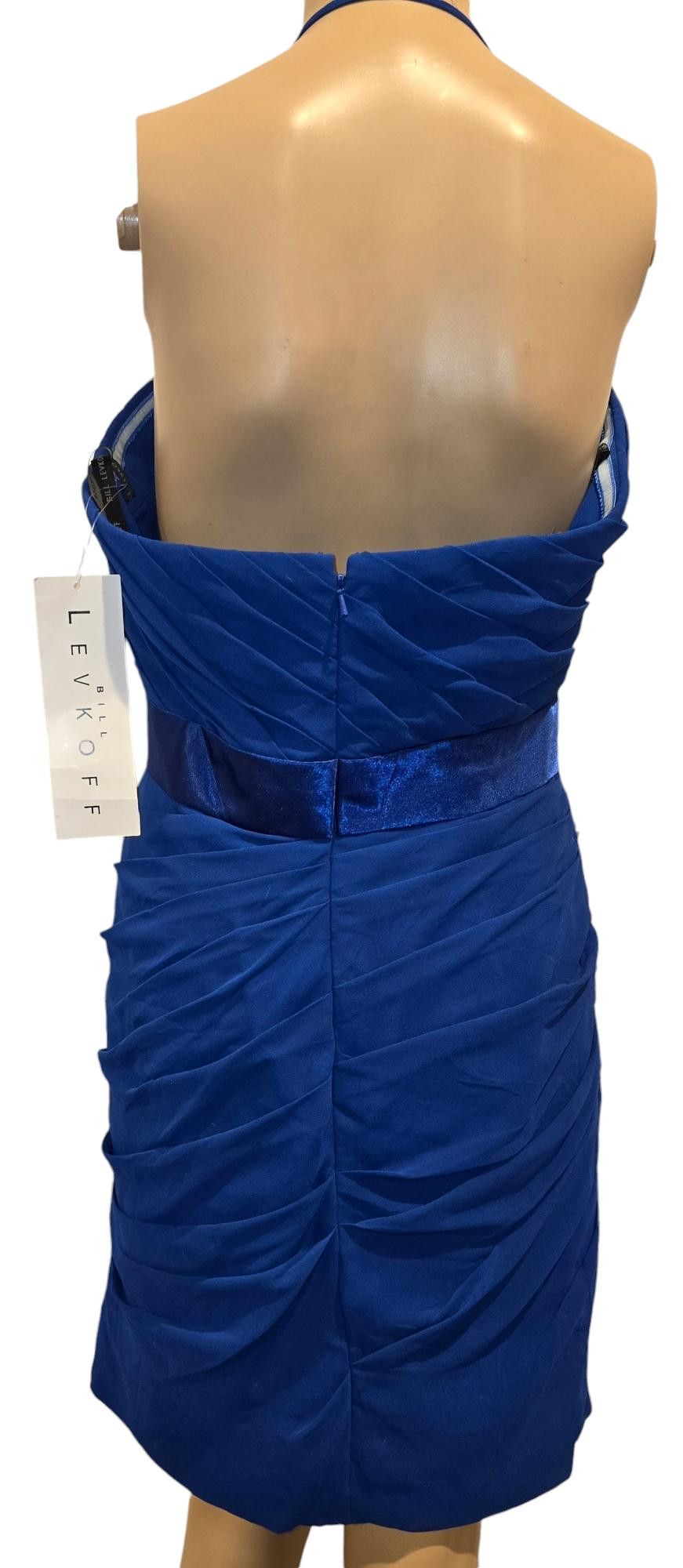 Designer Chic Blue Halter Dress Size XL / US 12-14 / IT 48-50 - 2 Thumbnail