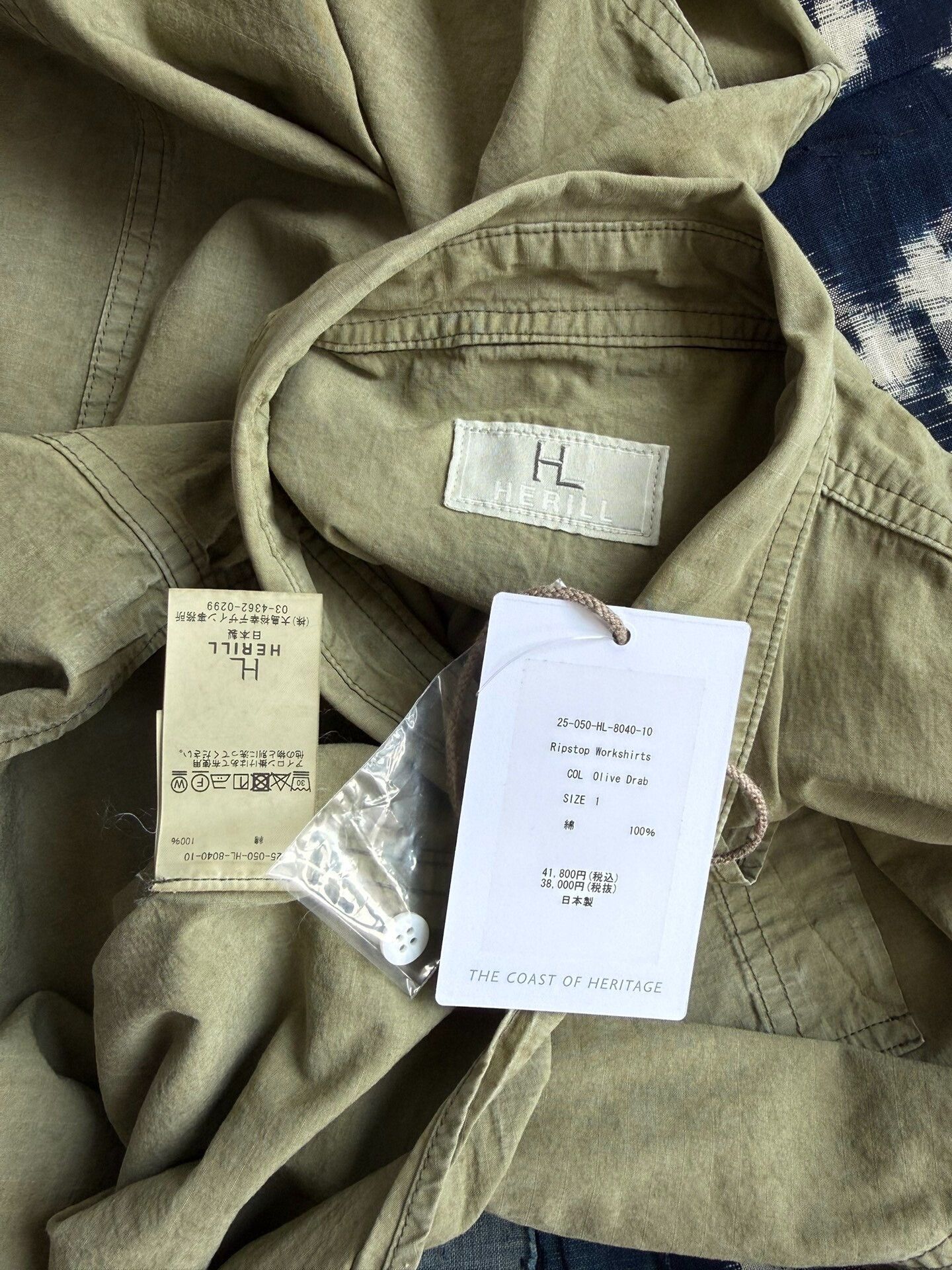 Herill HERILL 25SS Ripstop Long-Sleeve Shirt Size US S / EU 44-46 / 1 - 9 Thumbnail