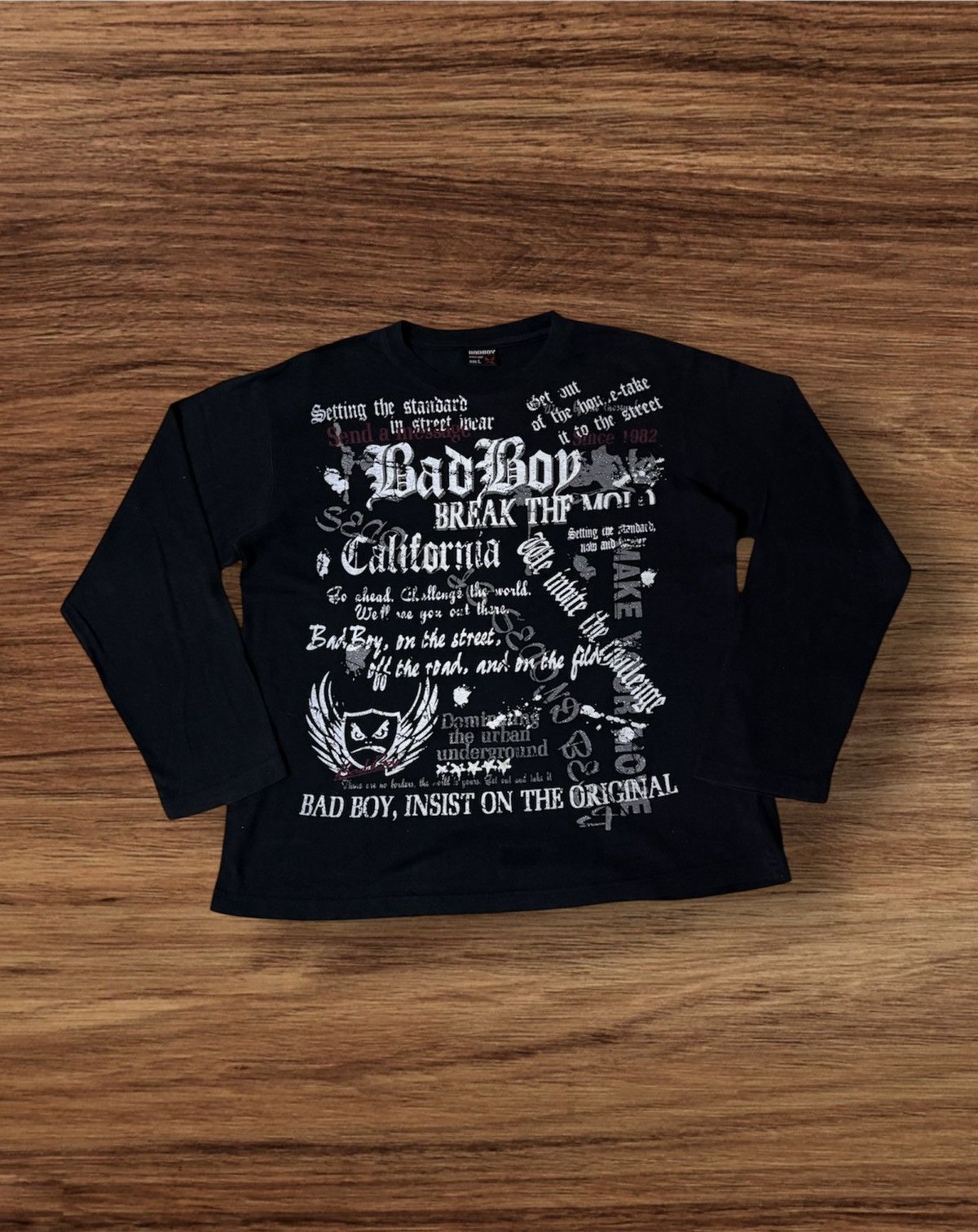 BAD BOY Poem Design Style T-Shirt