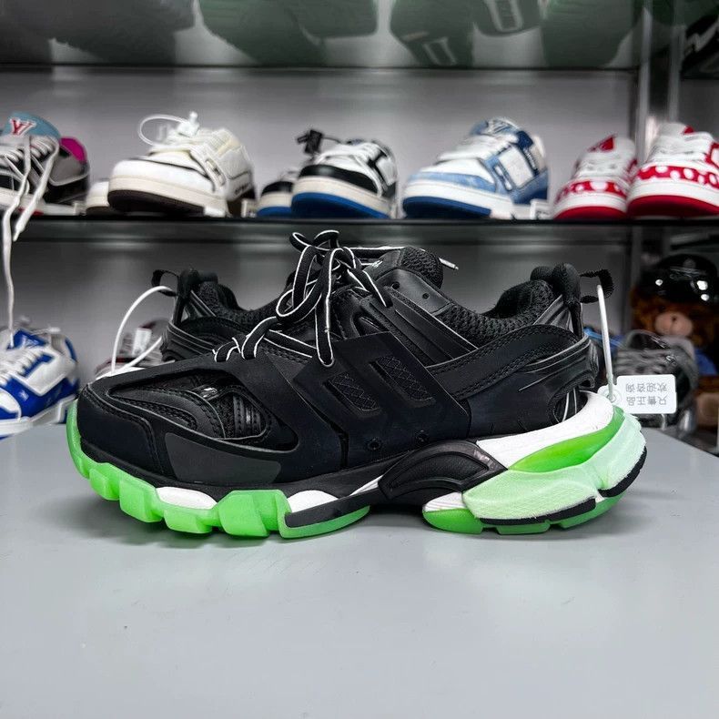 Balenciaga Balenciaga Track Sneakers in Black and Green-2505 Size US 7 / EU 40 - 4 Thumbnail